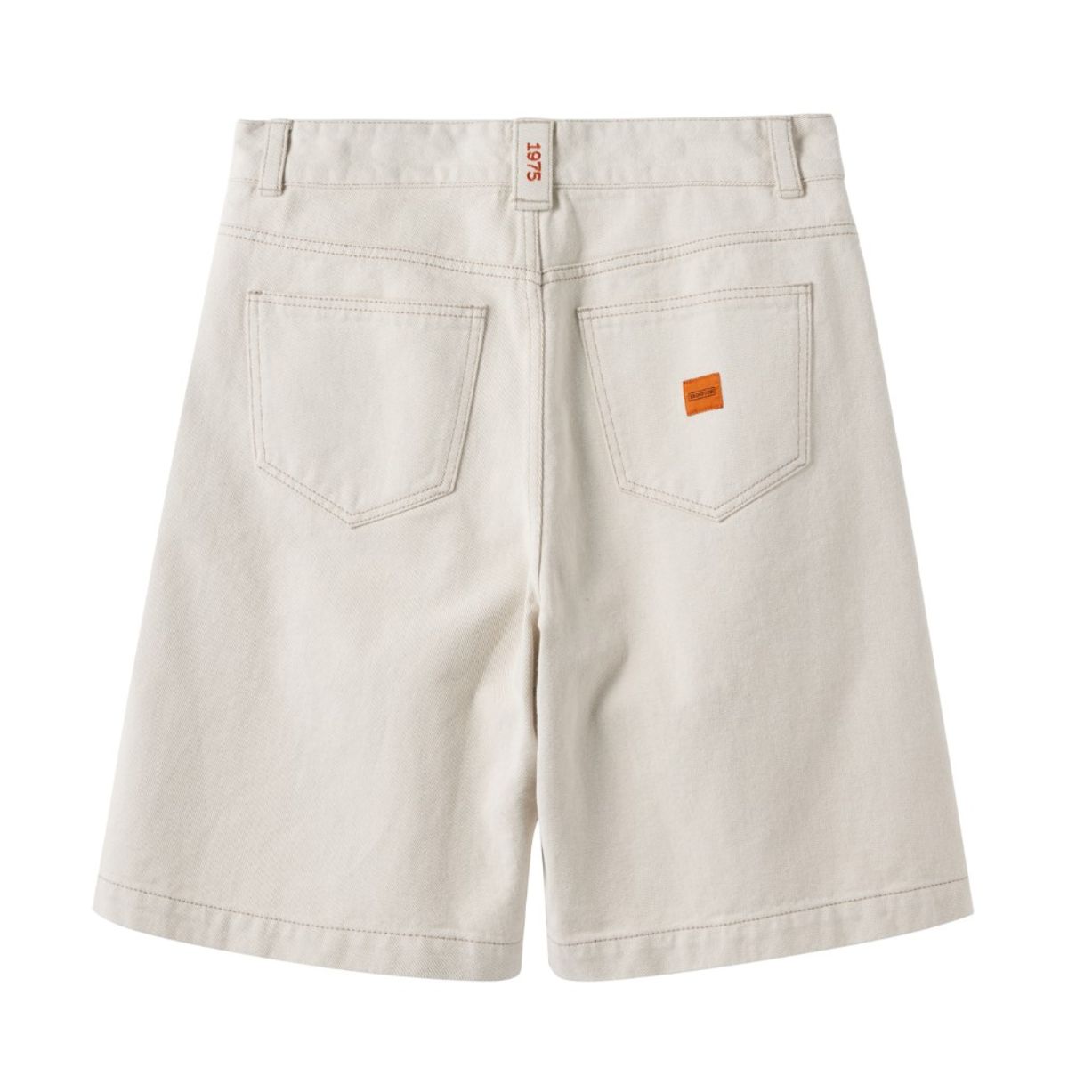브롬톤 런던(BROMPTON LONDON) 1975 TWO TUCK DENIM SHORTS - IVORY (P252UDP431)