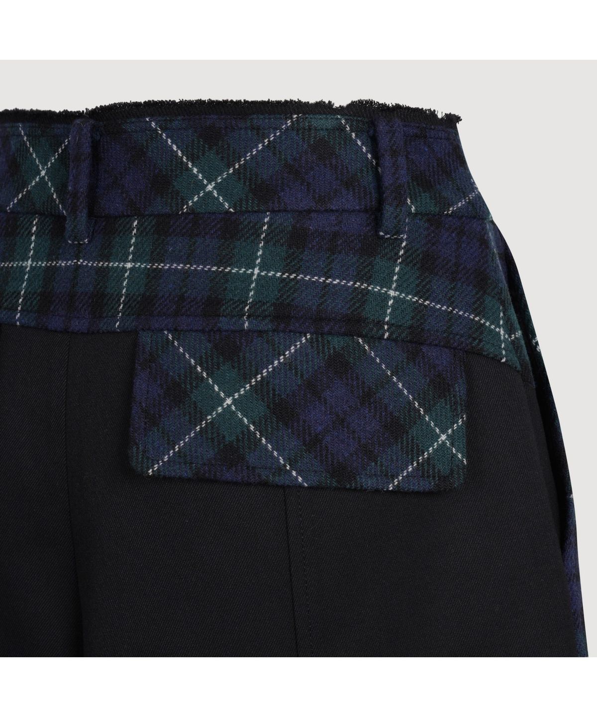 럭키슈에뜨(LUCKY CHOUETTE) Checkered Wrap Pants (navy) LFPOS25210NYX