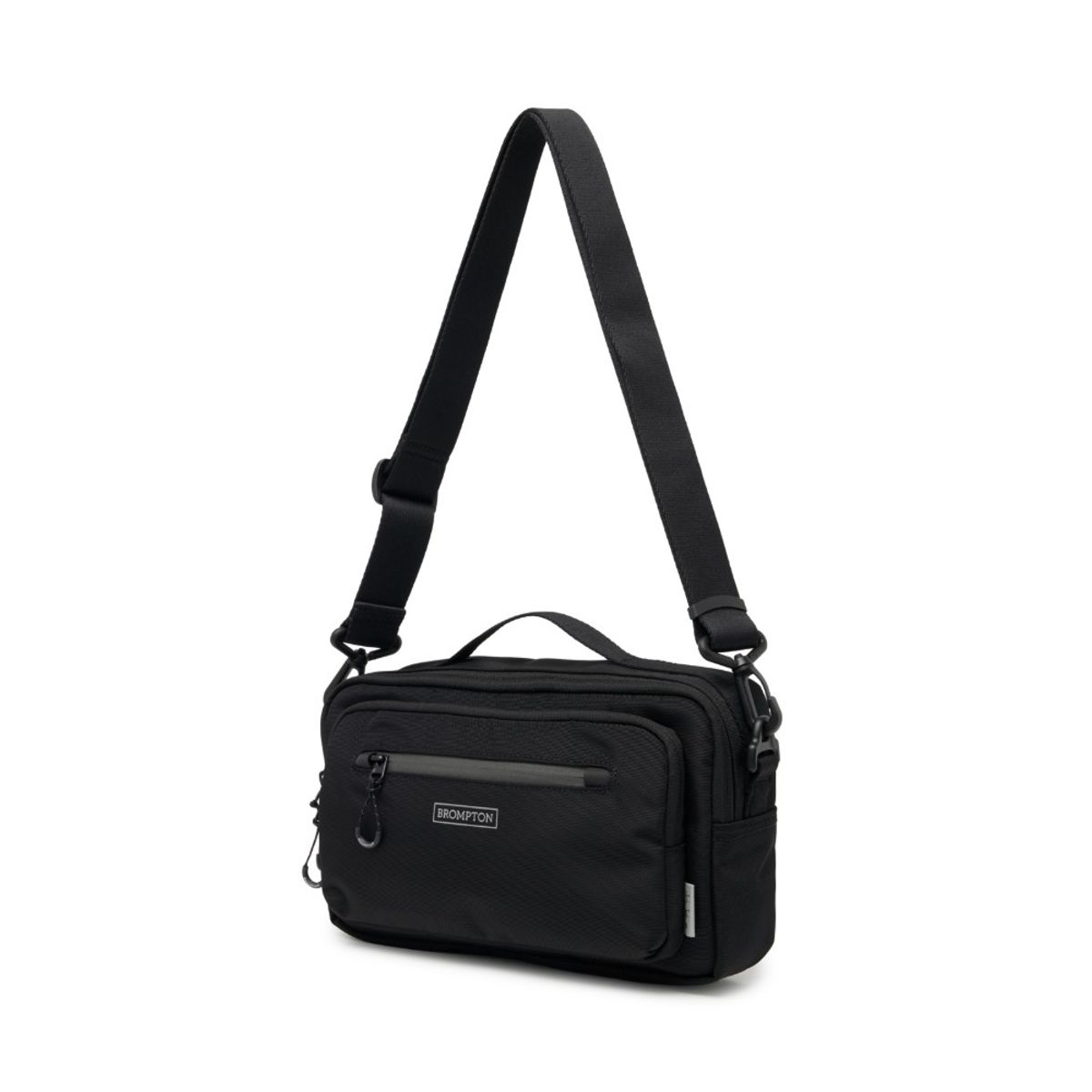 브롬톤 런던(BROMPTON LONDON) REFLECTIVE CROSS BAG - BLACK (P255ACR103)