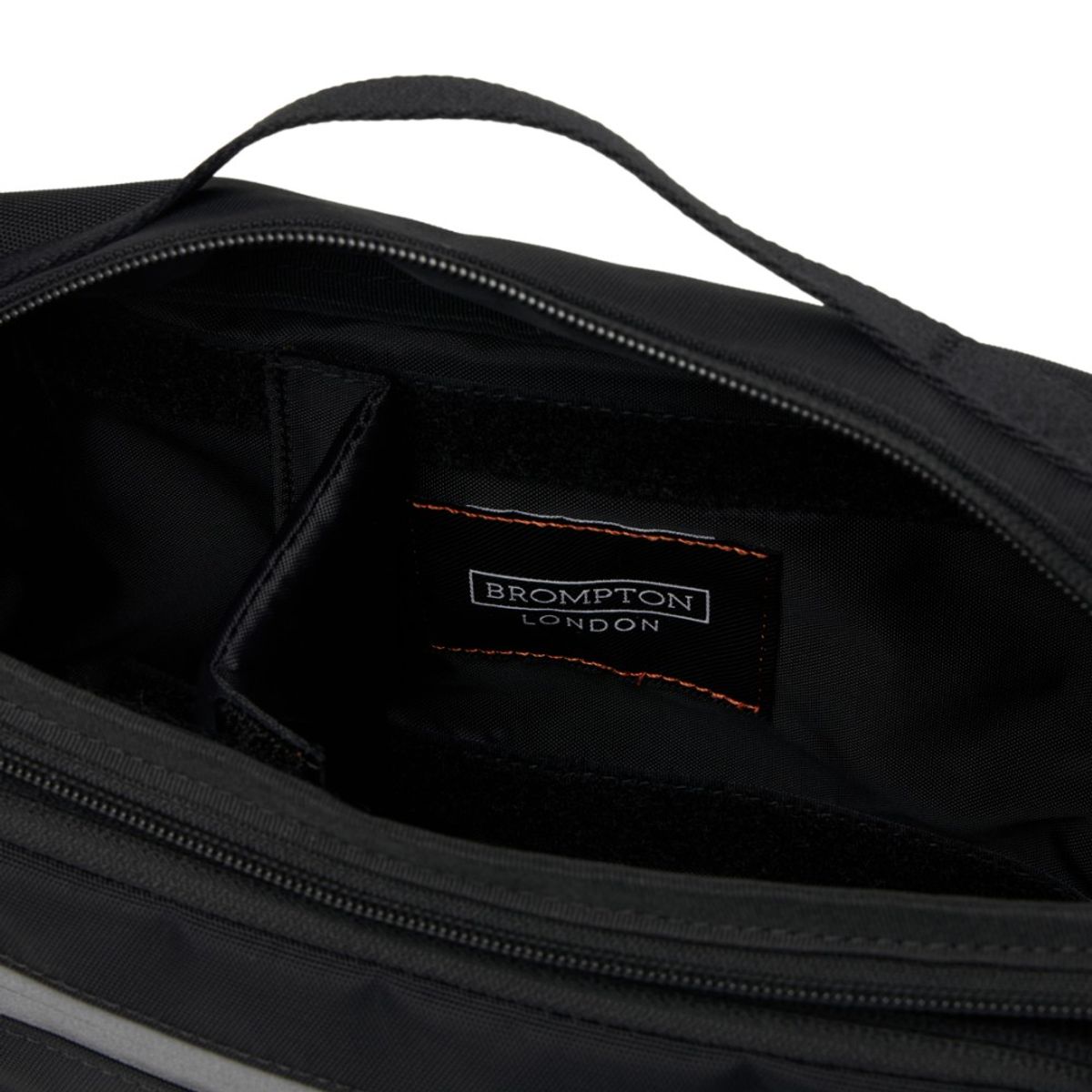 브롬톤 런던(BROMPTON LONDON) REFLECTIVE CROSS BAG - BLACK (P255ACR103)