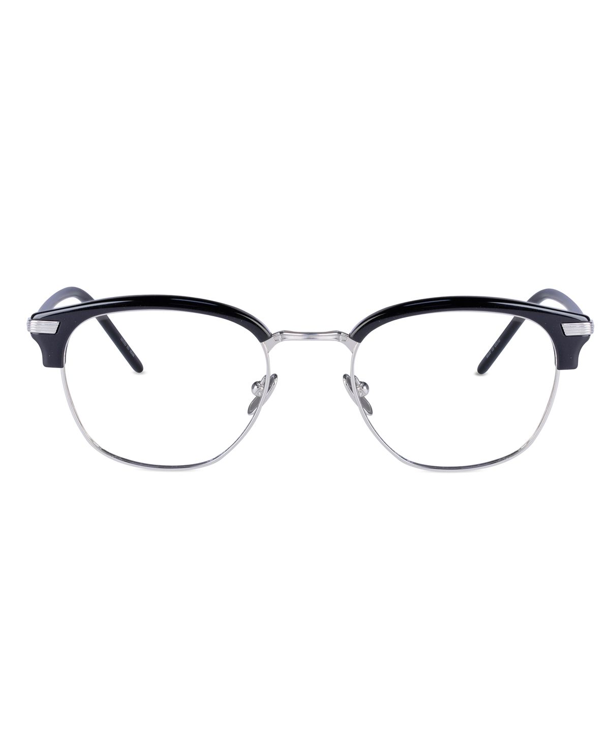 앰버옵티컬(AMBEROPTICAL) 행크2 하금테 안경 HANK2 블랙 실버