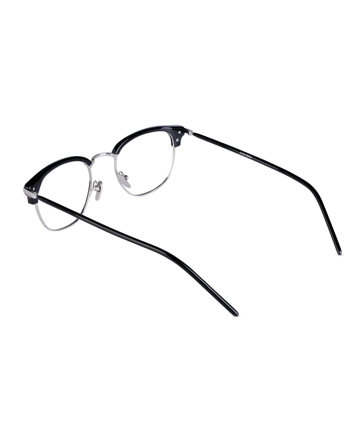 앰버옵티컬(AMBEROPTICAL) 행크2 하금테 안경 HANK2 블랙 실버