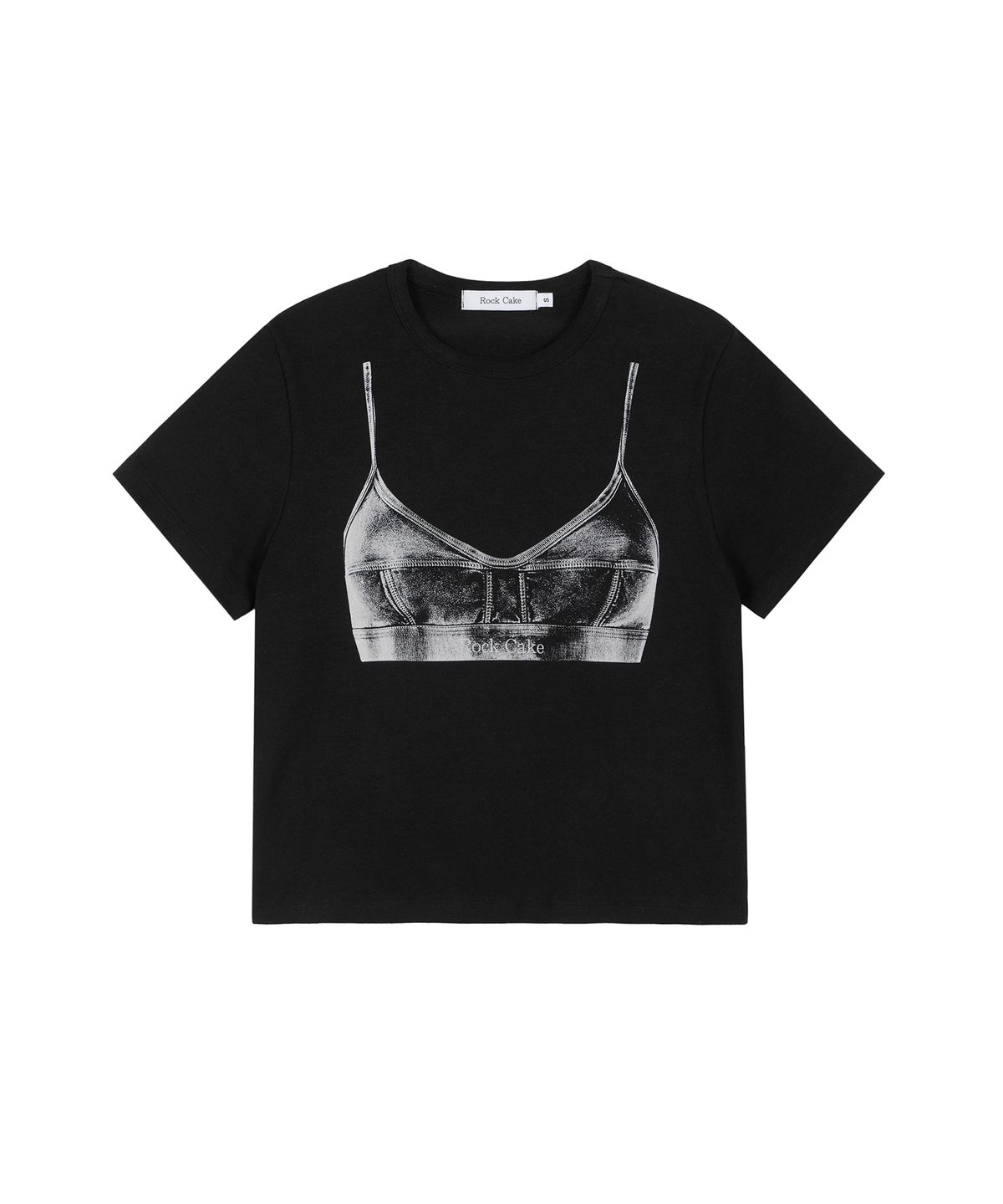 락케이크(ROCKCAKE) Fake Layerd Top - Black