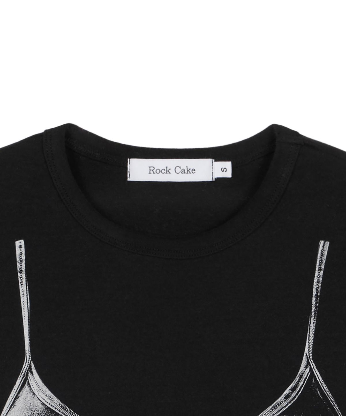 락케이크(ROCKCAKE) Fake Layerd Top - Black