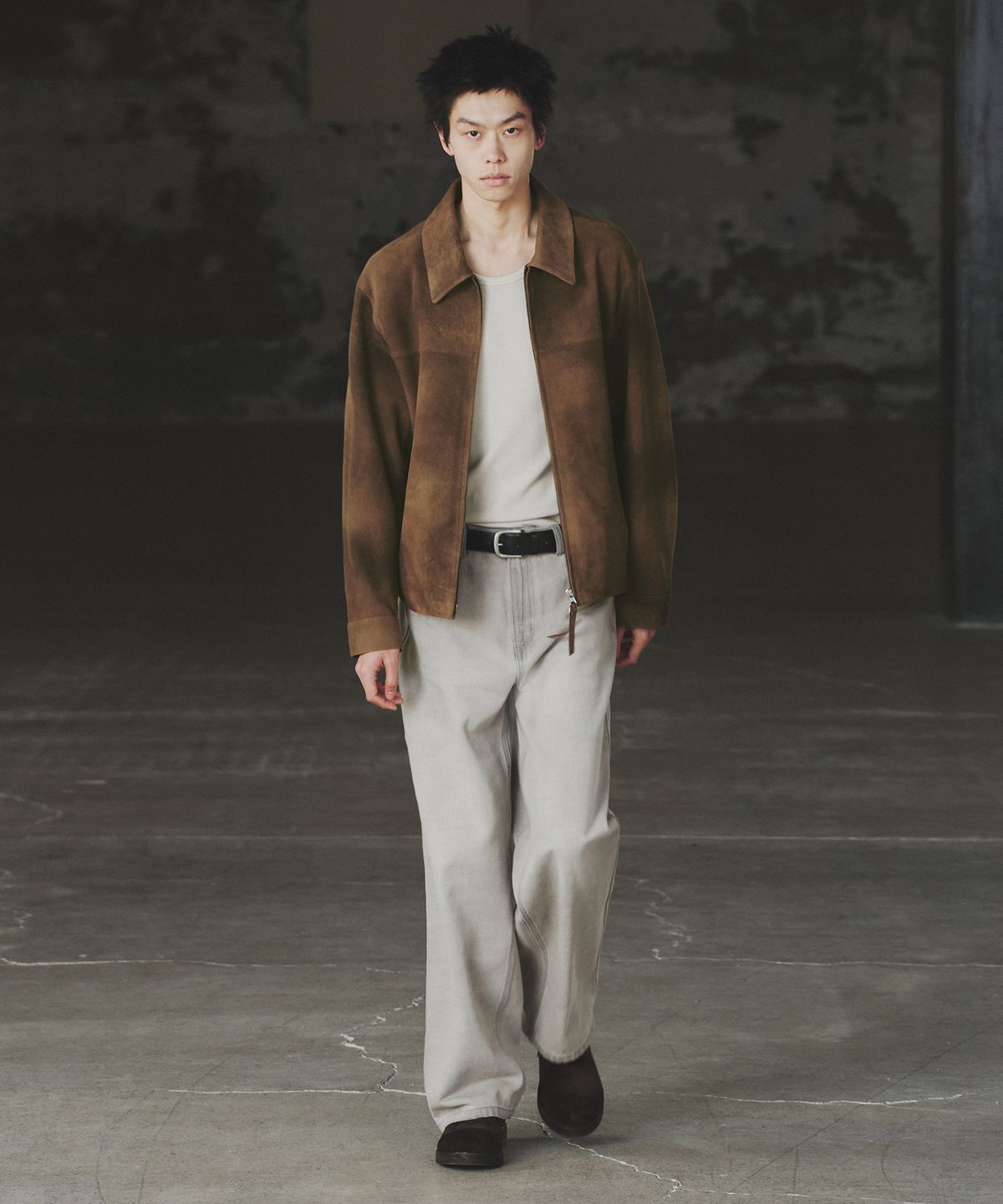 인사일런스(INSILENCE) 빈티지 워시드 데님 팬츠 ASH BEIGE