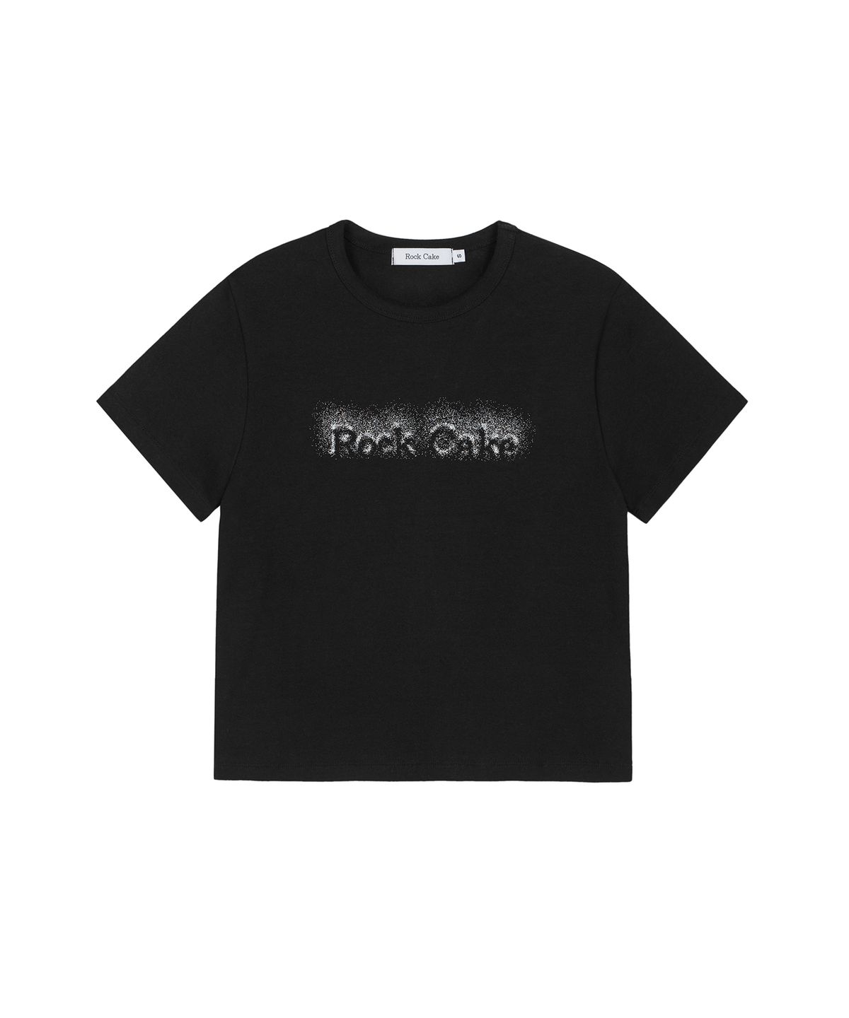 락케이크(ROCKCAKE) Point Drawing Logo Top - Black