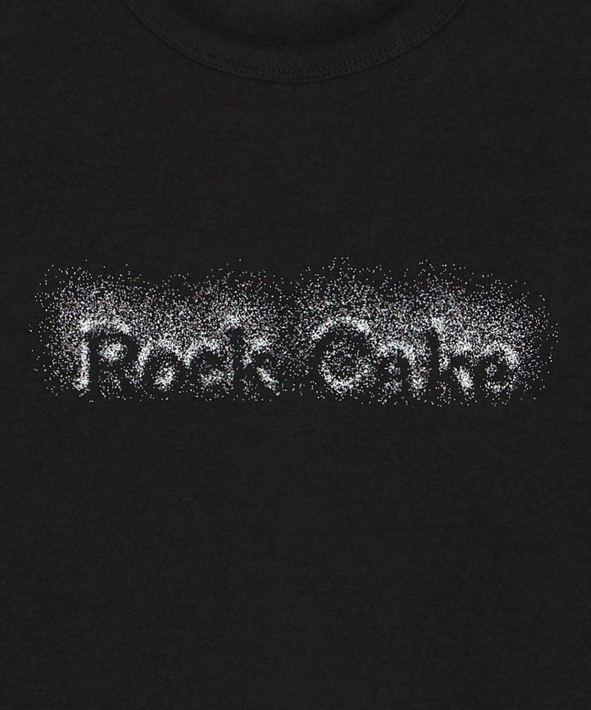 락케이크(ROCKCAKE) Point Drawing Logo Top - Black