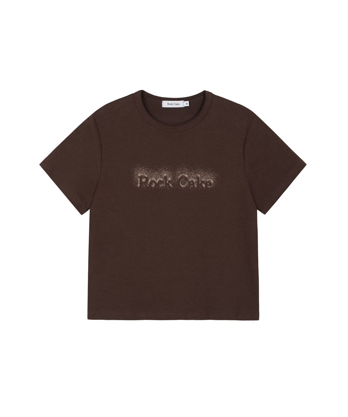 락케이크(ROCKCAKE) Point Drawing Logo Top - Brown