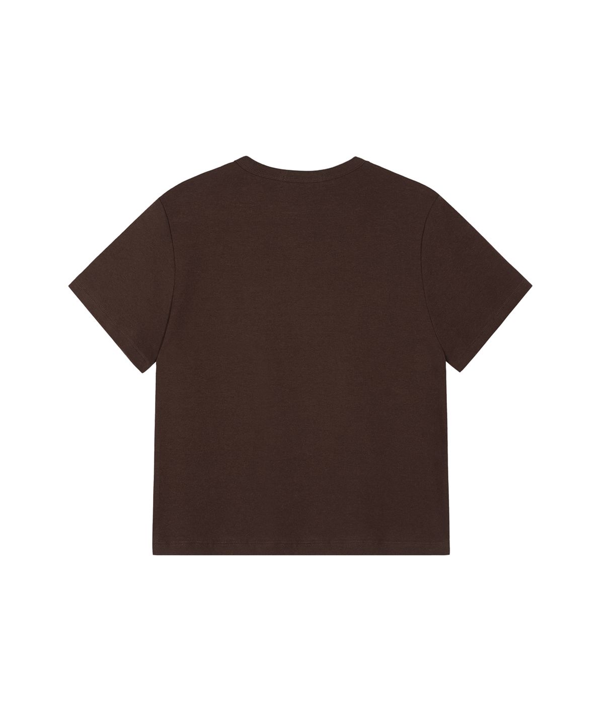 락케이크(ROCKCAKE) Point Drawing Logo Top - Brown