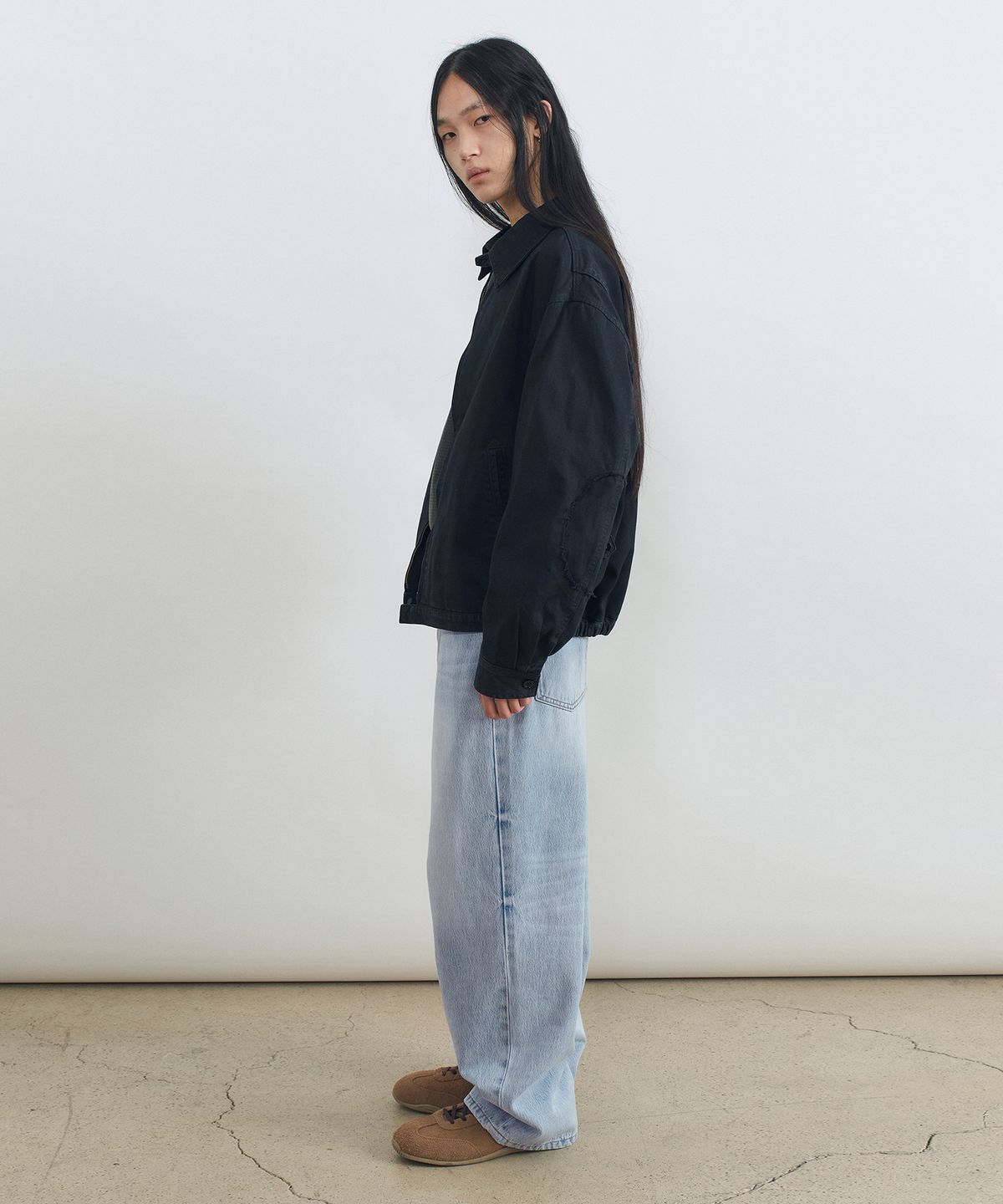 인사일런스(INSILENCE) 도밍고 워시드 데님 팬츠 LIGHT BLUE