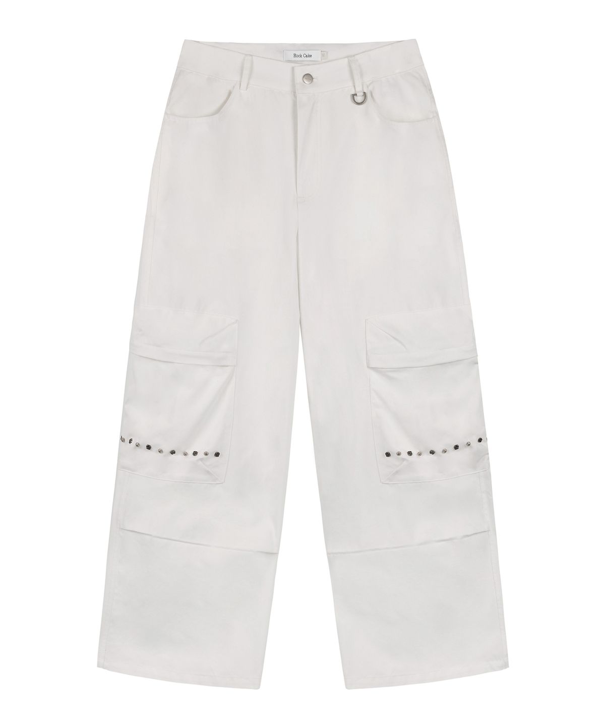 락케이크(ROCKCAKE) Pocket Studded Pants - White