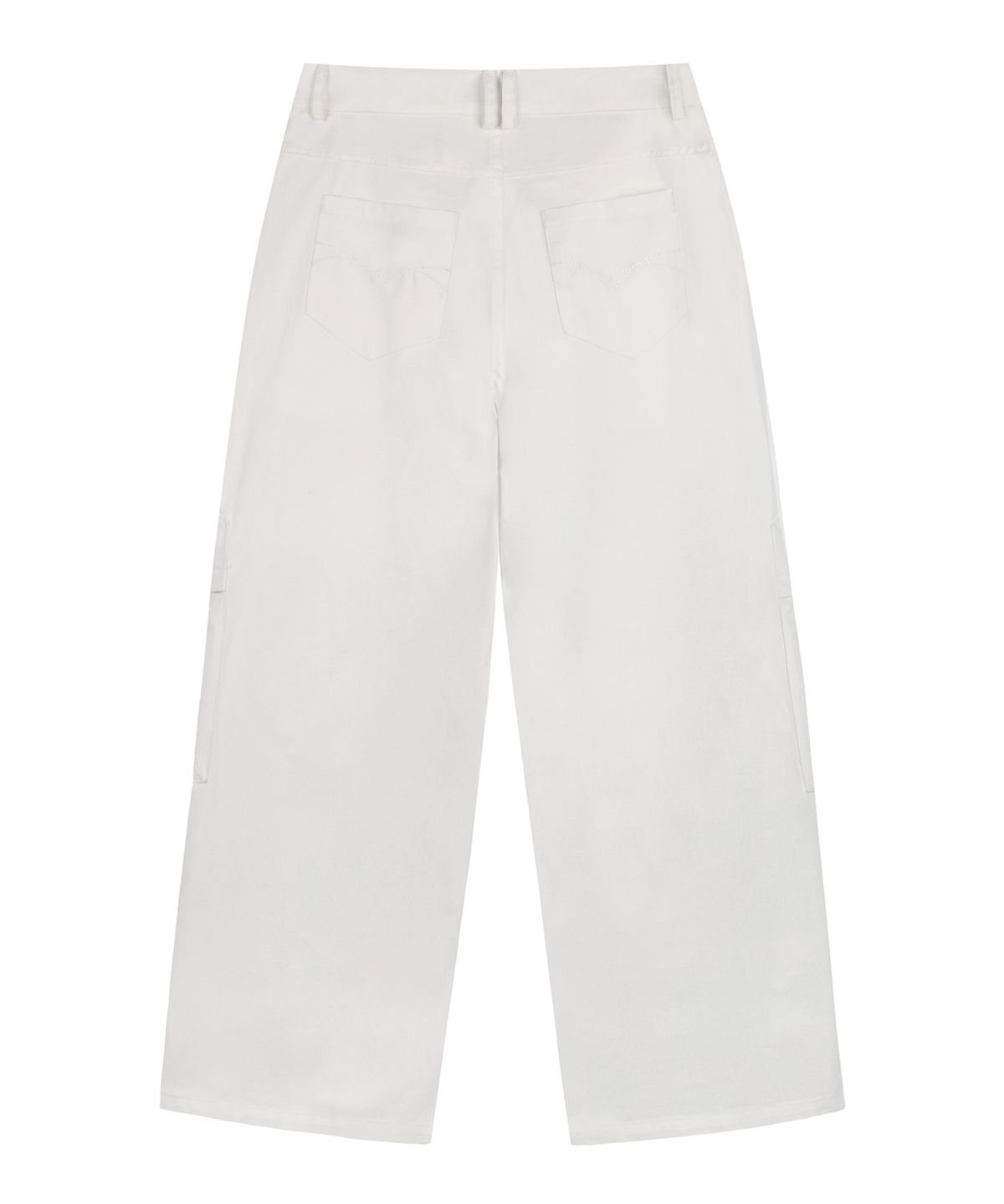 락케이크(ROCKCAKE) Pocket Studded Pants - White