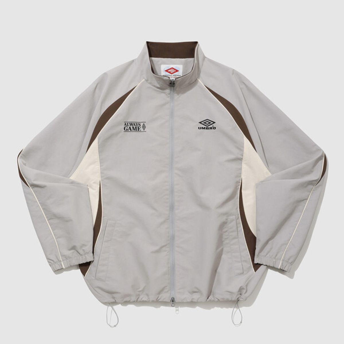 엄브로(UMBRO) HBL 스포티 캐주얼 스탠넥 자켓 라이트 그레이(UQ121CJK22)