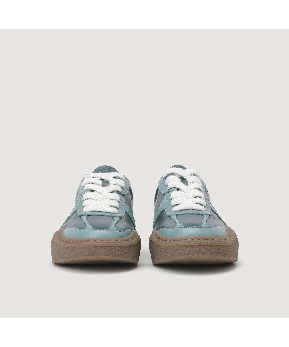 럭키슈에뜨(LUCKY CHOUETTE) Material Mix Color Sneakers (green) LK1CM25200GRX
