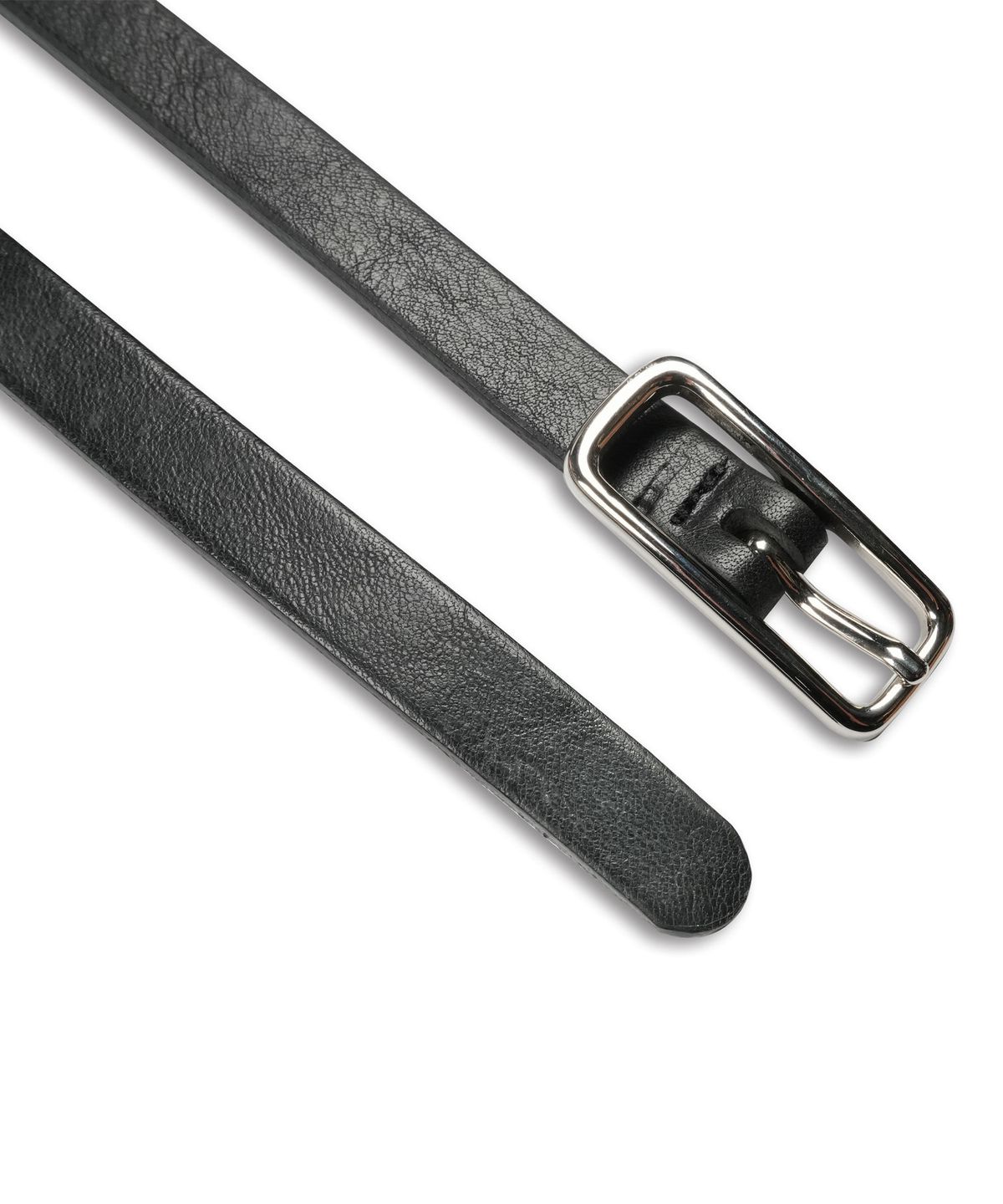도프셉(DOFFSEPT) Slim Square Belt in Black