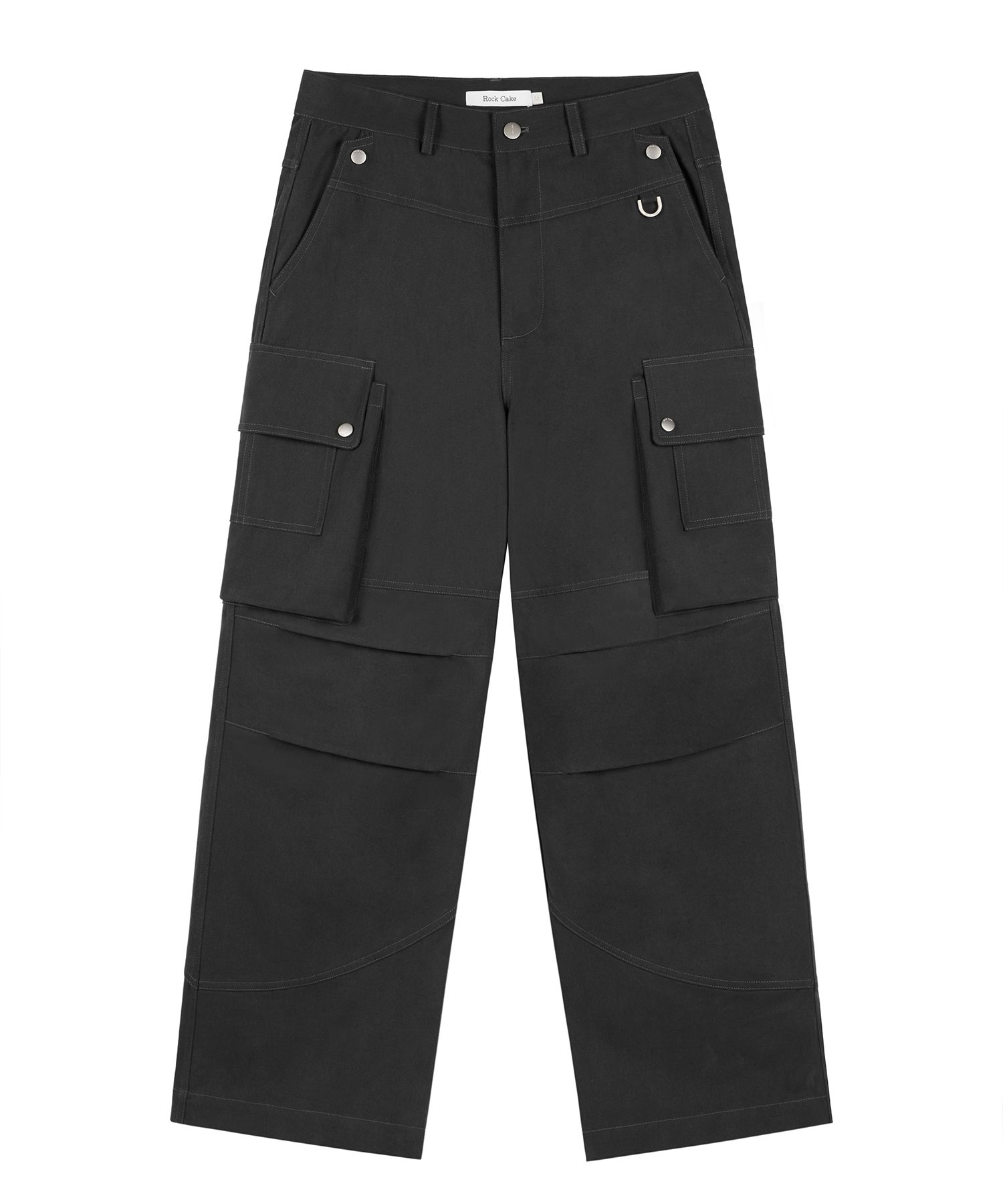 ◆ROCKCAKE◆ Open Pocket Cargo Pants Charcoal MUSINSA | ROCKCAKE Open Pocket Cargo Pants - Charcoal