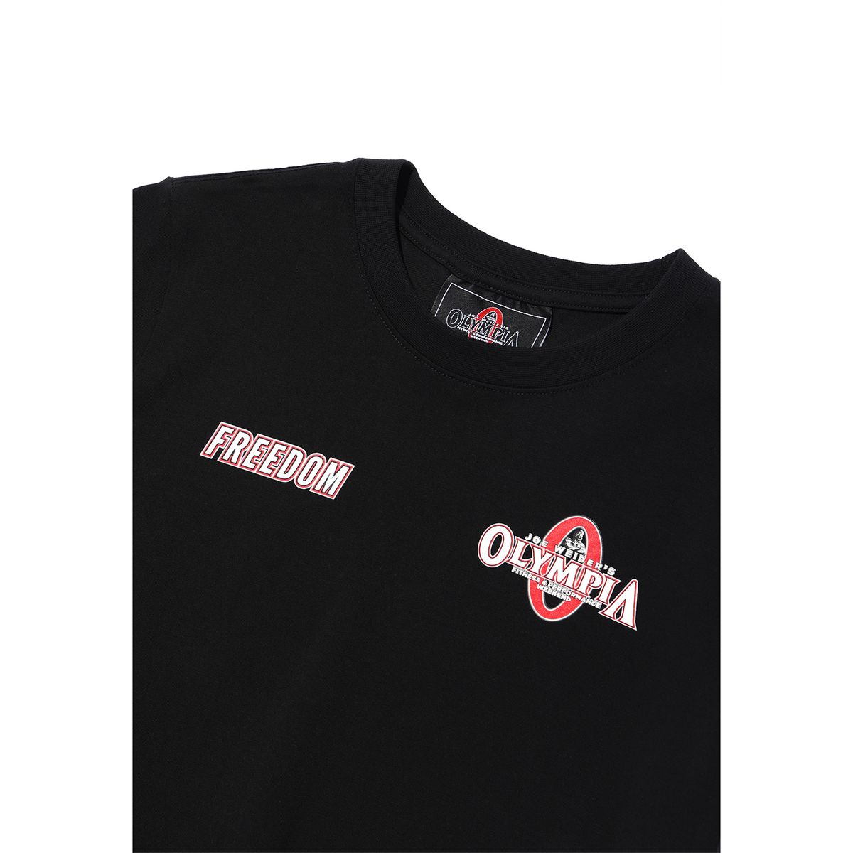 프리덤(FREEDOM) 우먼스 올림피아 스몰 로고 크롭 티셔츠_2color