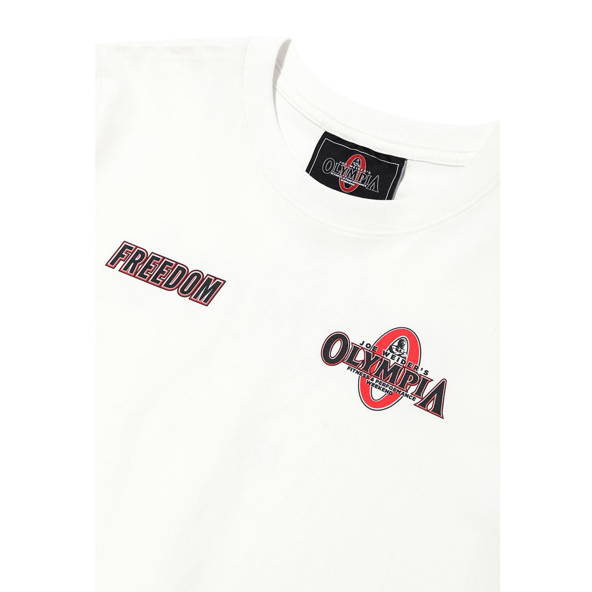 프리덤(FREEDOM) 우먼스 올림피아 스몰 로고 크롭 티셔츠_2color