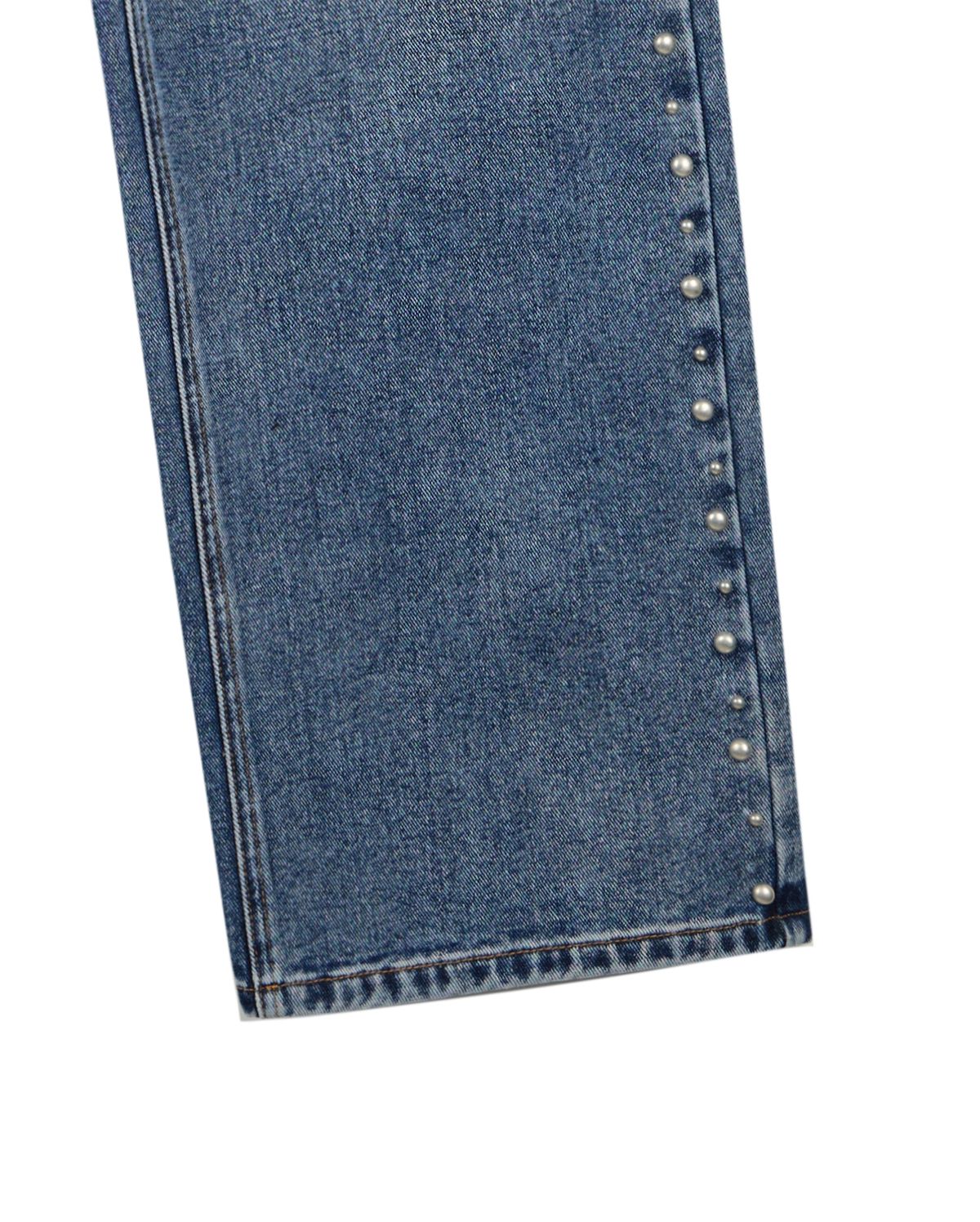 락케이크(ROCKCAKE) Studded Line Point Jeans - Blue