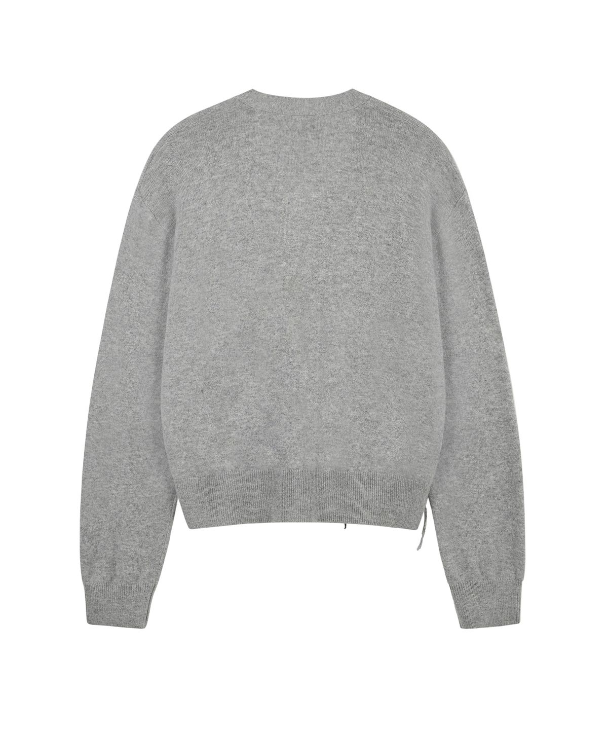 락케이크(ROCKCAKE) Argyle Stitch Knit Cardigan - Gray