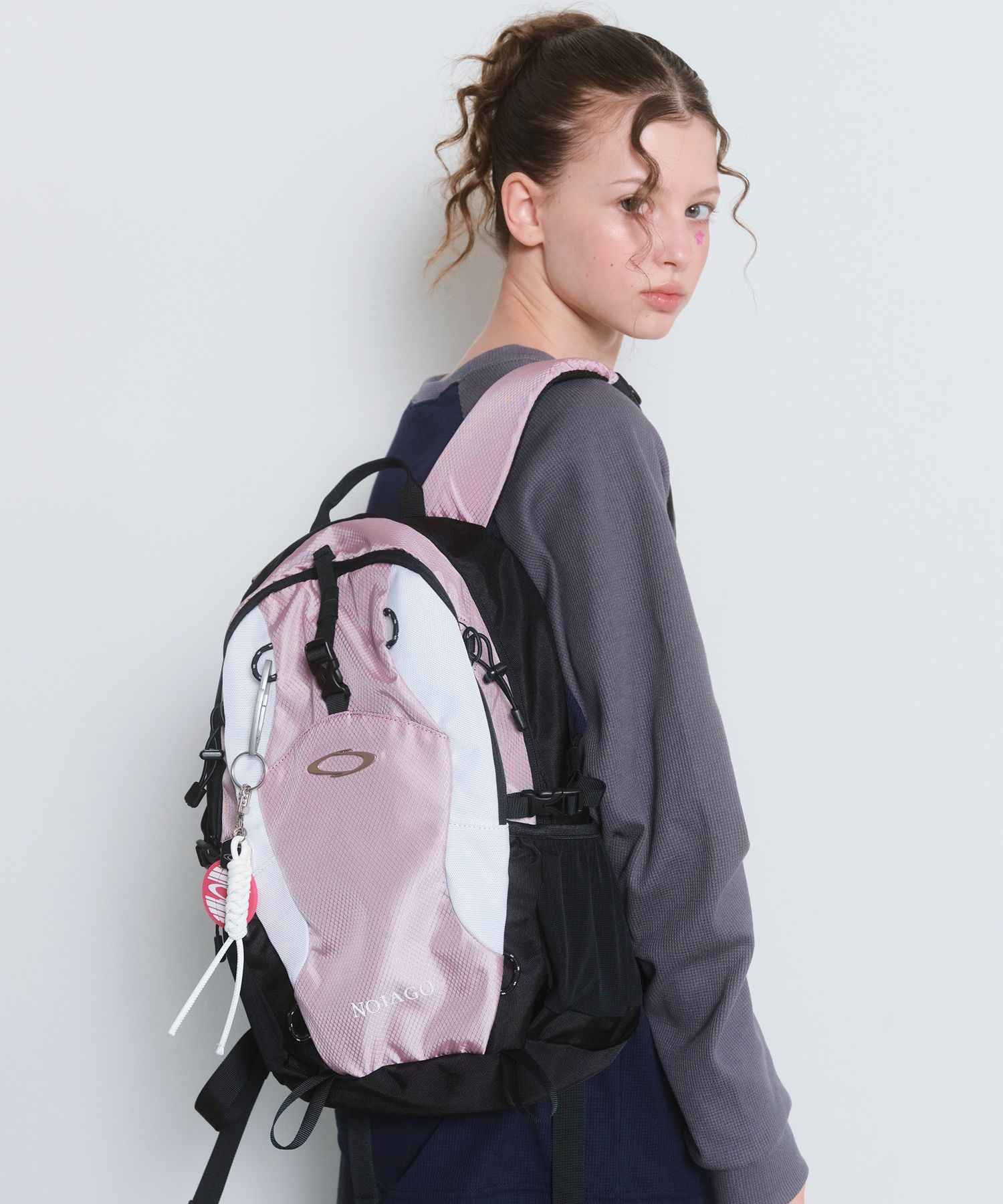 MUSINSA公式 | NOIAGO NOI1538 Nylon Daily Backpack (Pink)