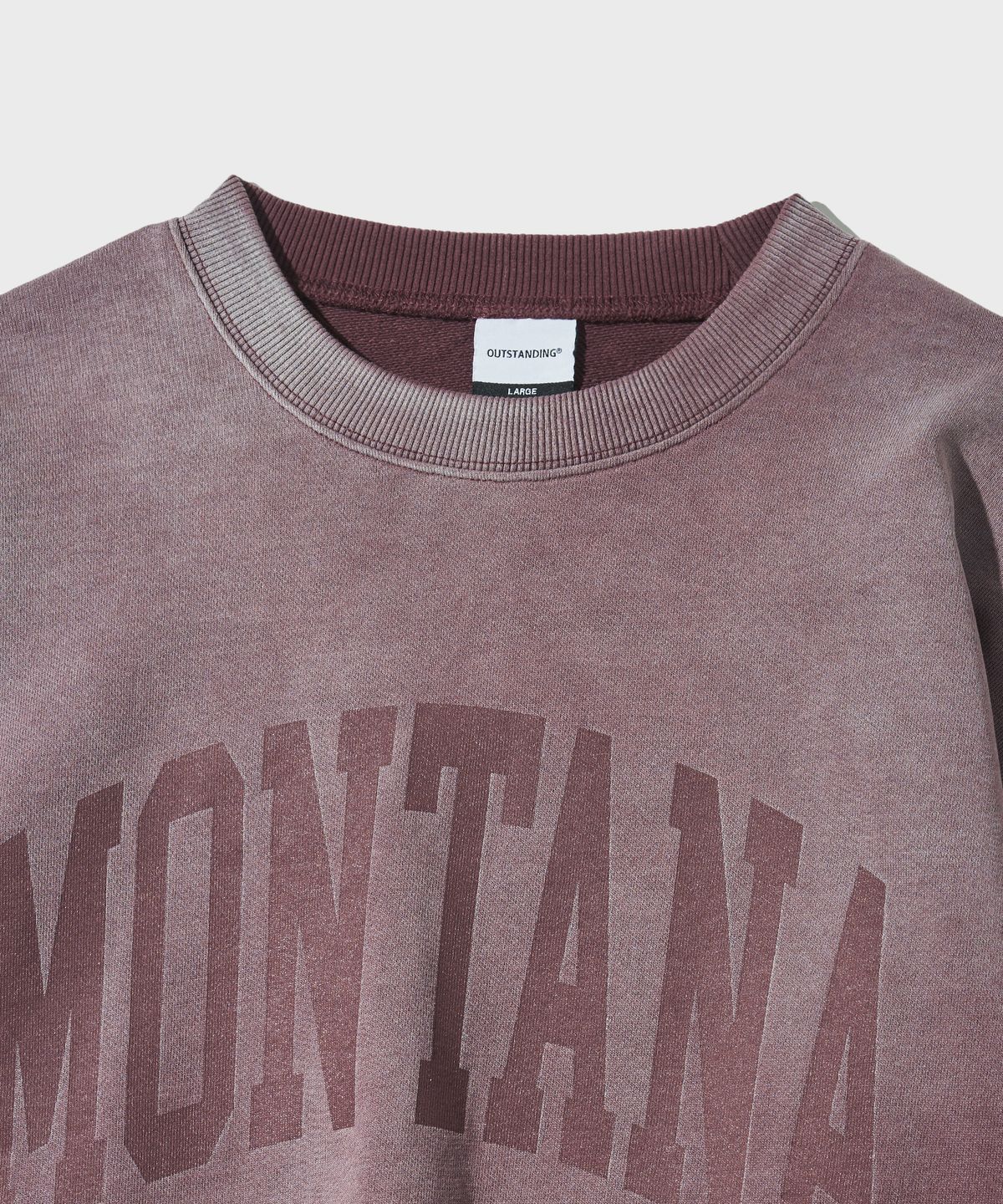 아웃스탠딩(OUTSTANDING) V.S.C SWEAT(MONTANA)_WINE