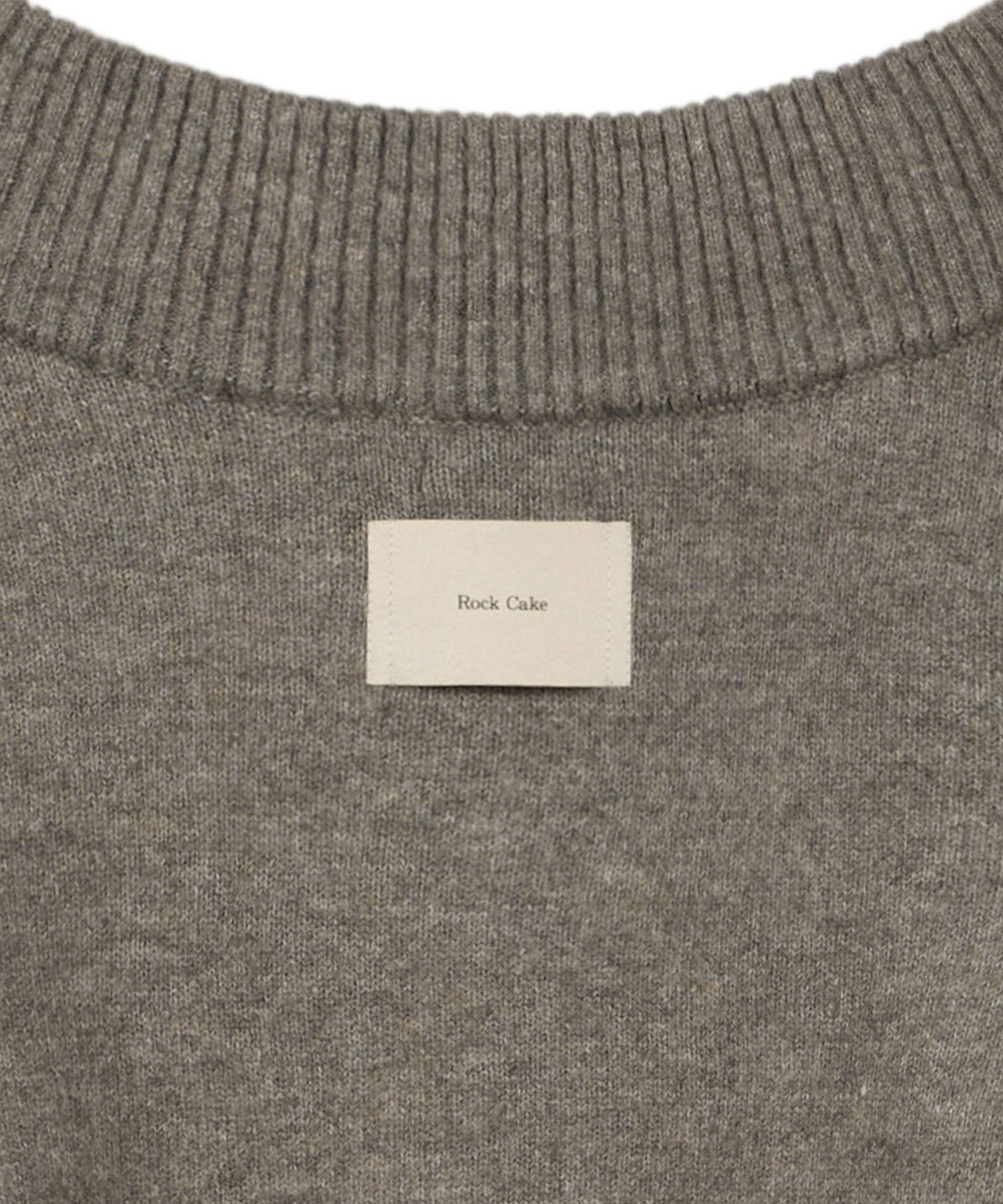 락케이크(ROCKCAKE) Off Shoulder Damaged Knit - Brown