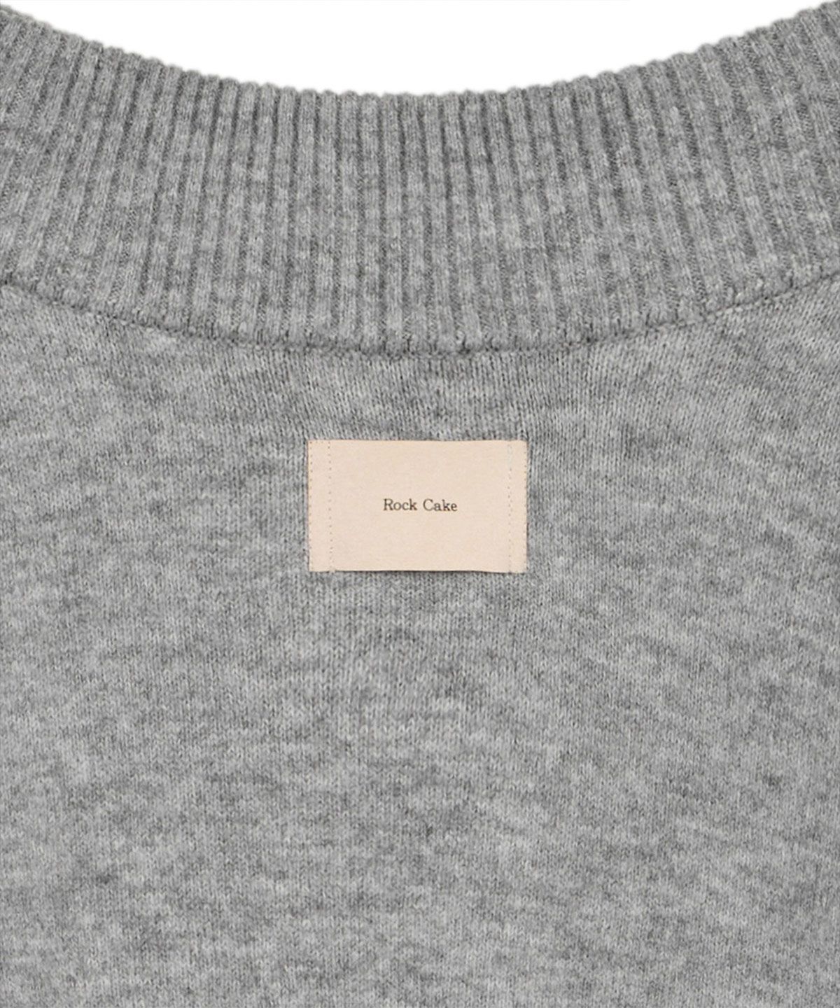 락케이크(ROCKCAKE) Off Shoulder Damaged Knit - Gray