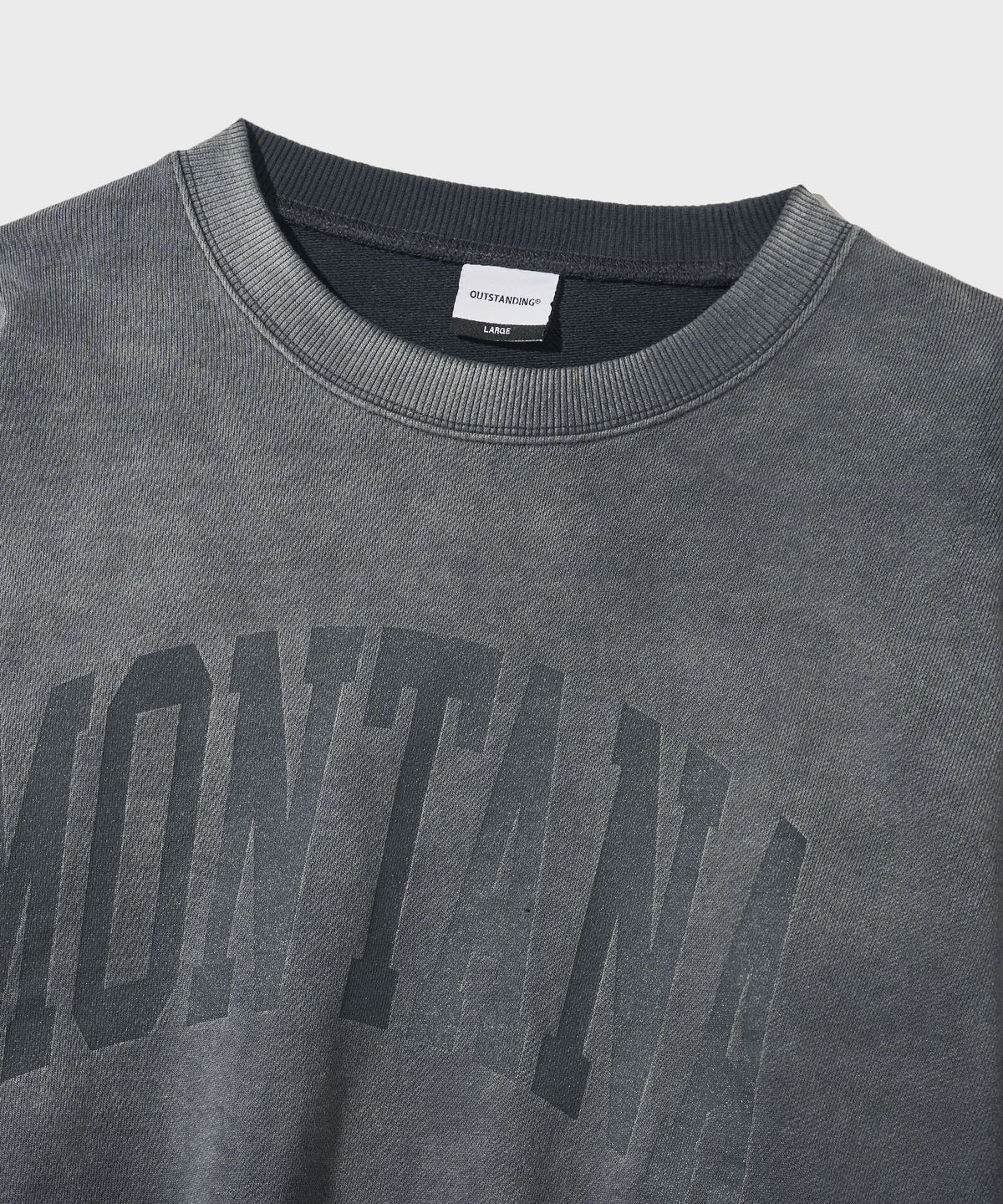 아웃스탠딩(OUTSTANDING) V.S.C SWEAT(MONTANA)_CHARCOAL
