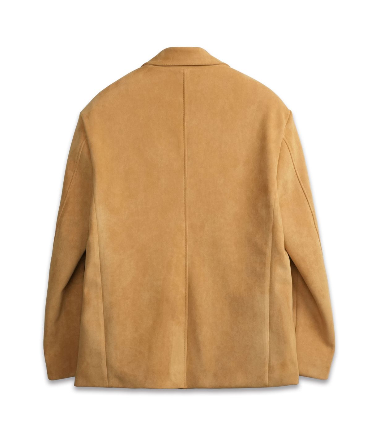 도프셉(DOFFSEPT) Vegan Leather Suede Blazer in Camel
