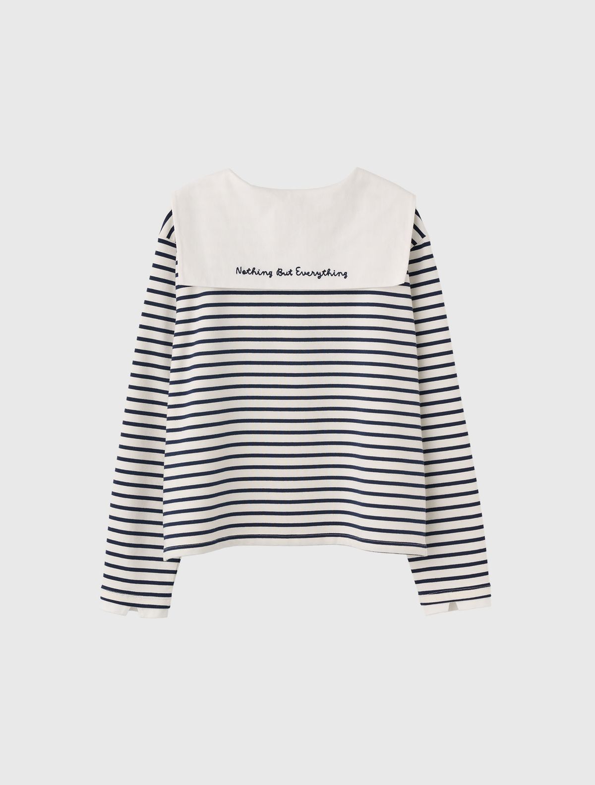 제너럴아이디어(GENERALIDEA) 세일러 스트라이프 롱 슬리브 티 [NAVY] / WBE1L01515