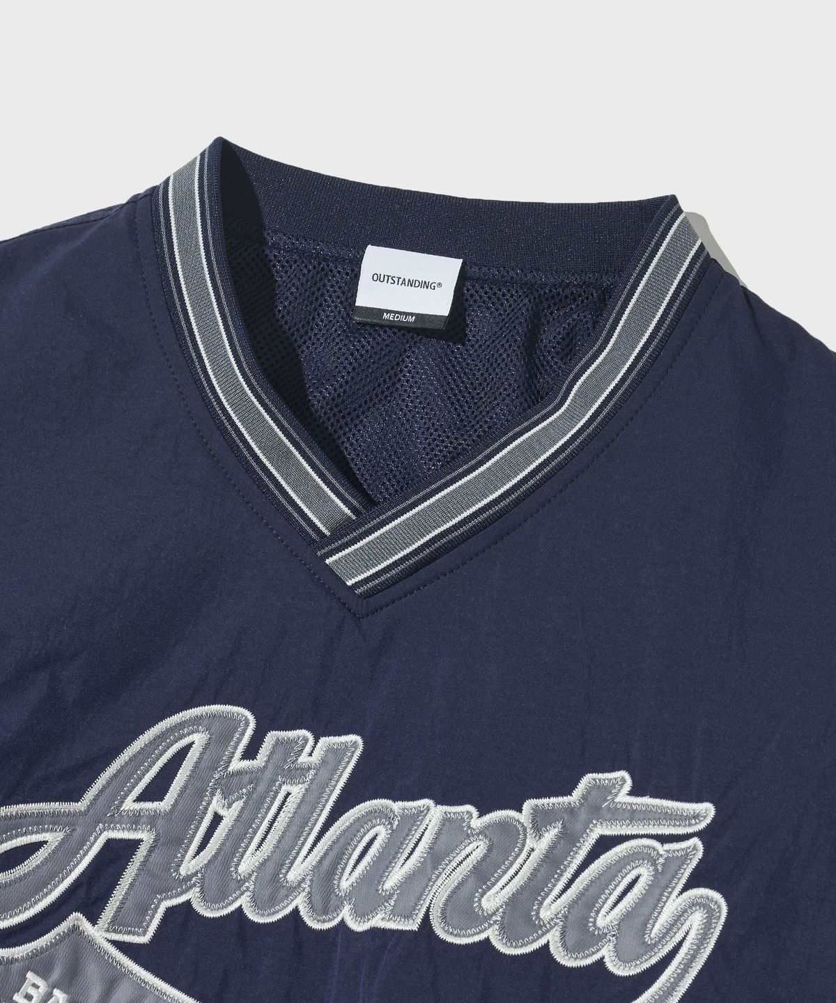 아웃스탠딩(OUTSTANDING) BASKETBALL WARMUP PULLOVER_NAVY