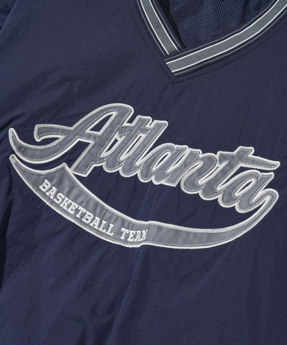 아웃스탠딩(OUTSTANDING) BASKETBALL WARMUP PULLOVER_NAVY