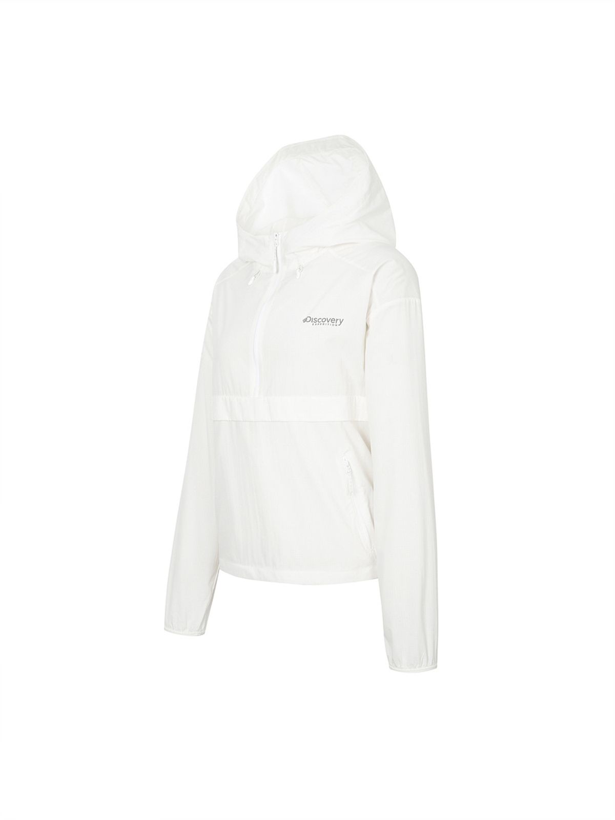 디스커버리 익스페디션(DISCOVERY EXPEDITION) 프레시벤트 여성 아노락 크롭 바람막이 (WHITE)
