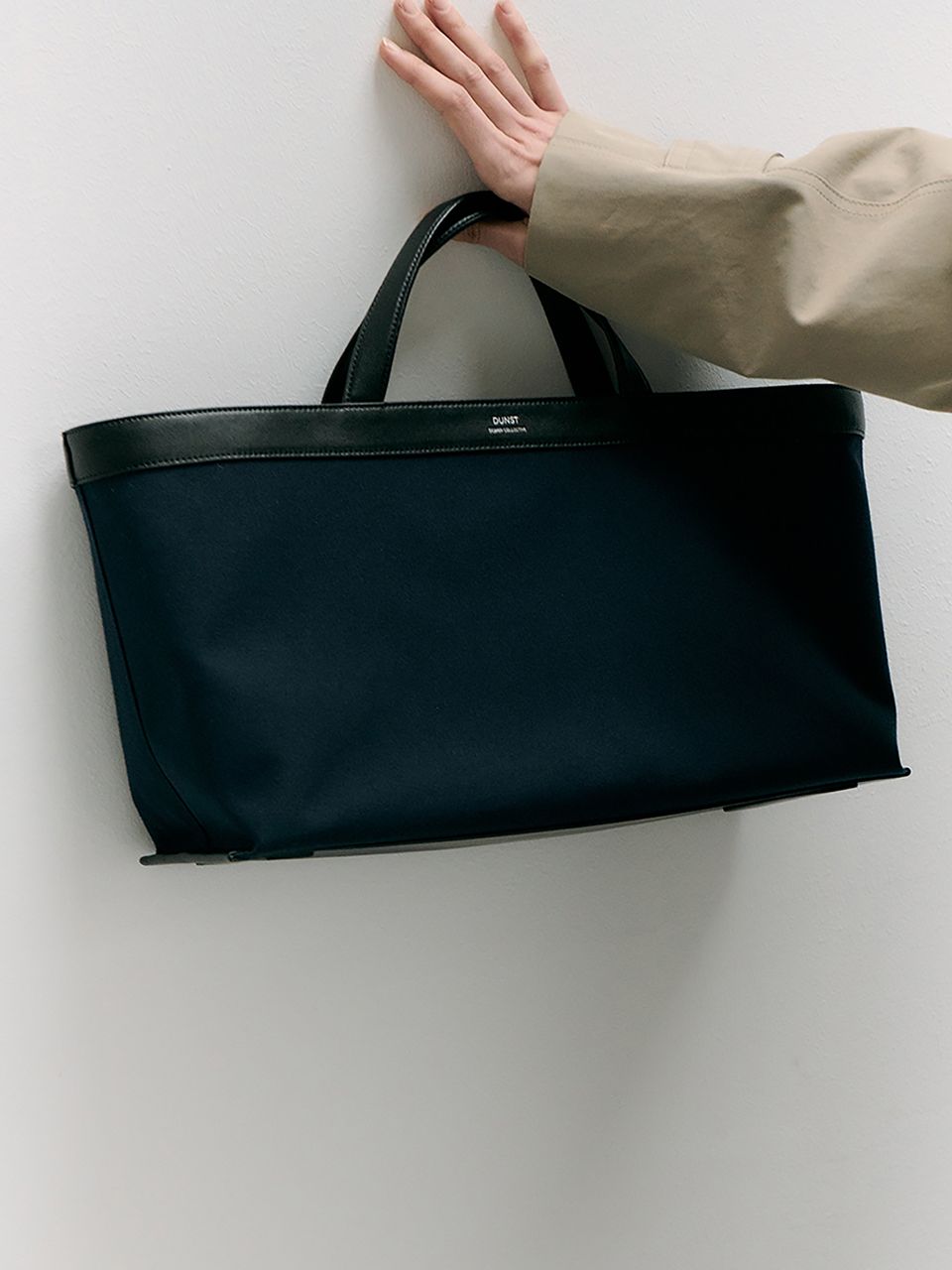 ★Dunst★ CANVAS LEATHER TOTE BAGUDBA5E213NAVY BLACK MUSINSA | DUNST FOR WOMEN CANVAS LEATHER TOTE