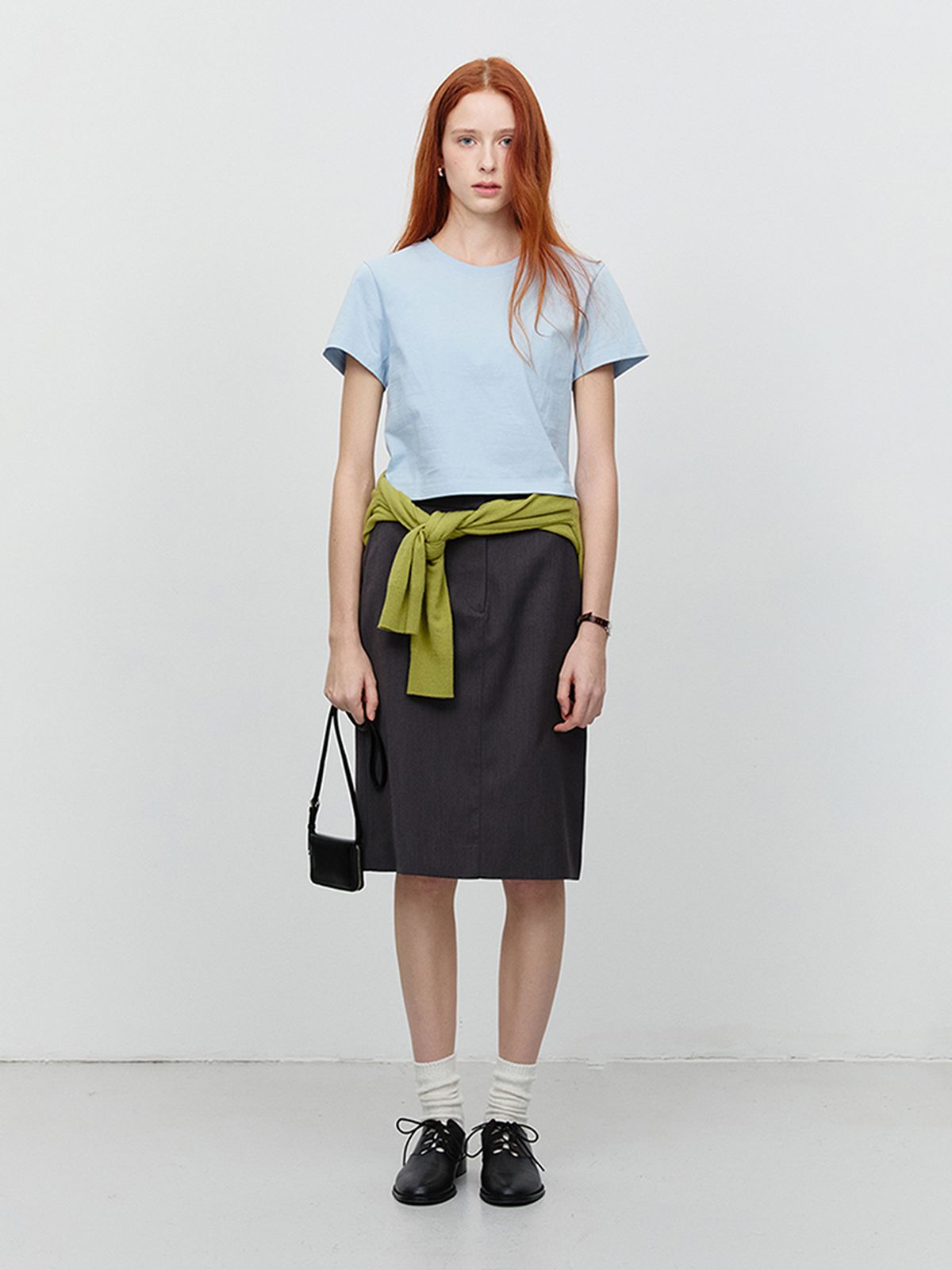 던스트(DUNST) CROPPED T-SHIRT_UDTS5A202_LIGHT BLUE