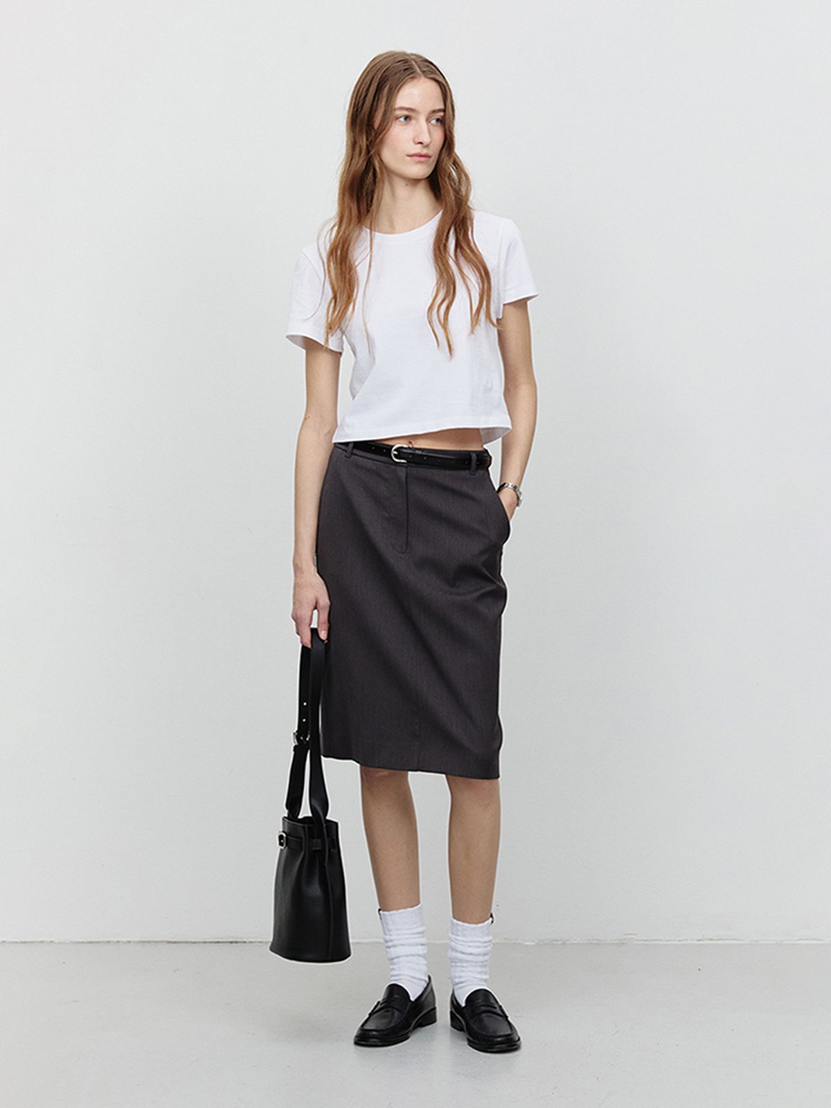 던스트(DUNST) CROPPED T-SHIRT_UDTS5A202_WHITE