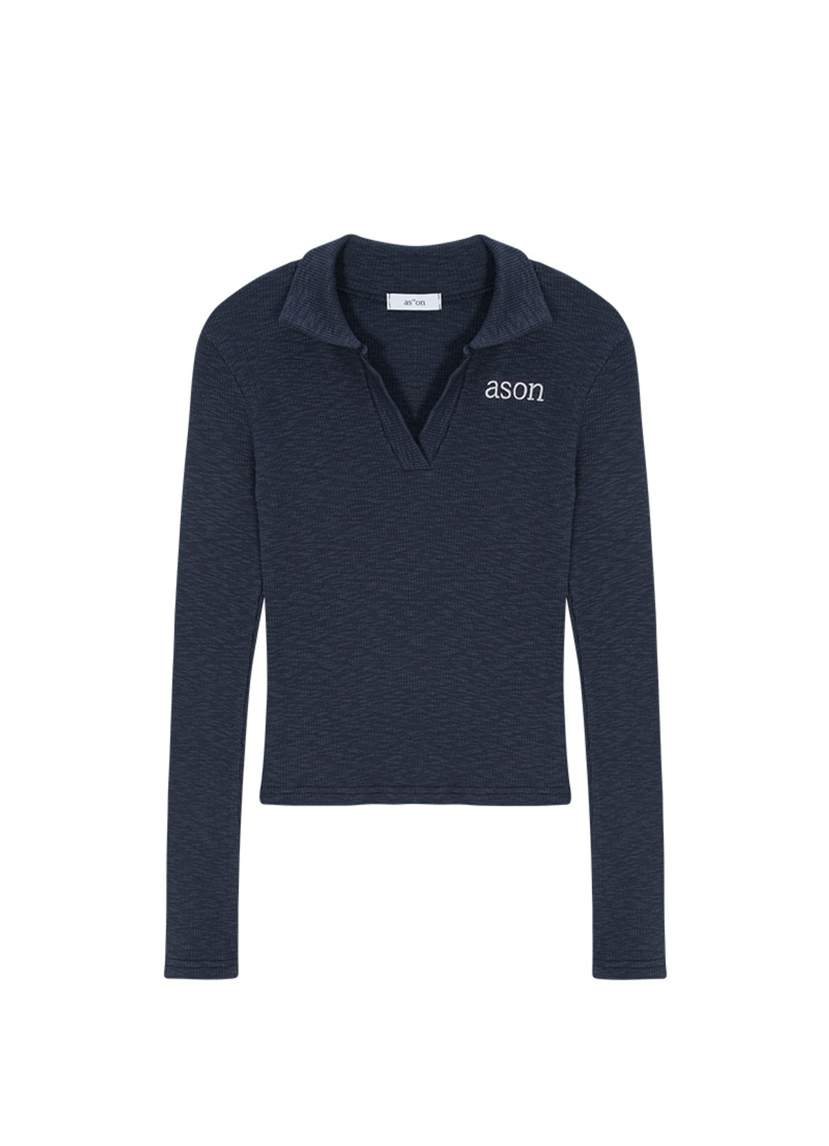 애즈온(ASON) IVY COLLAR LONG SLEEVE / NAVY