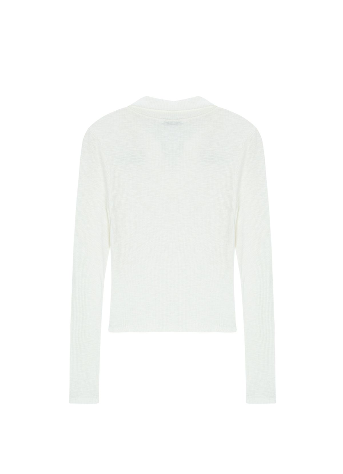 애즈온(ASON) IVY COLLAR LONG SLEEVE / WHITE