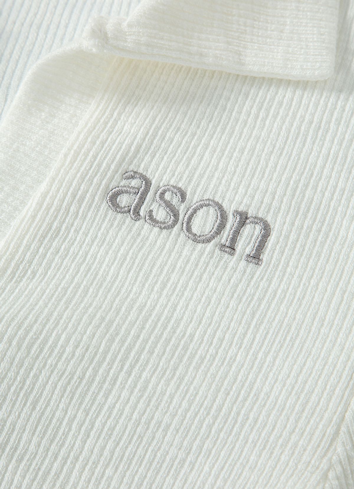 애즈온(ASON) IVY COLLAR LONG SLEEVE / WHITE