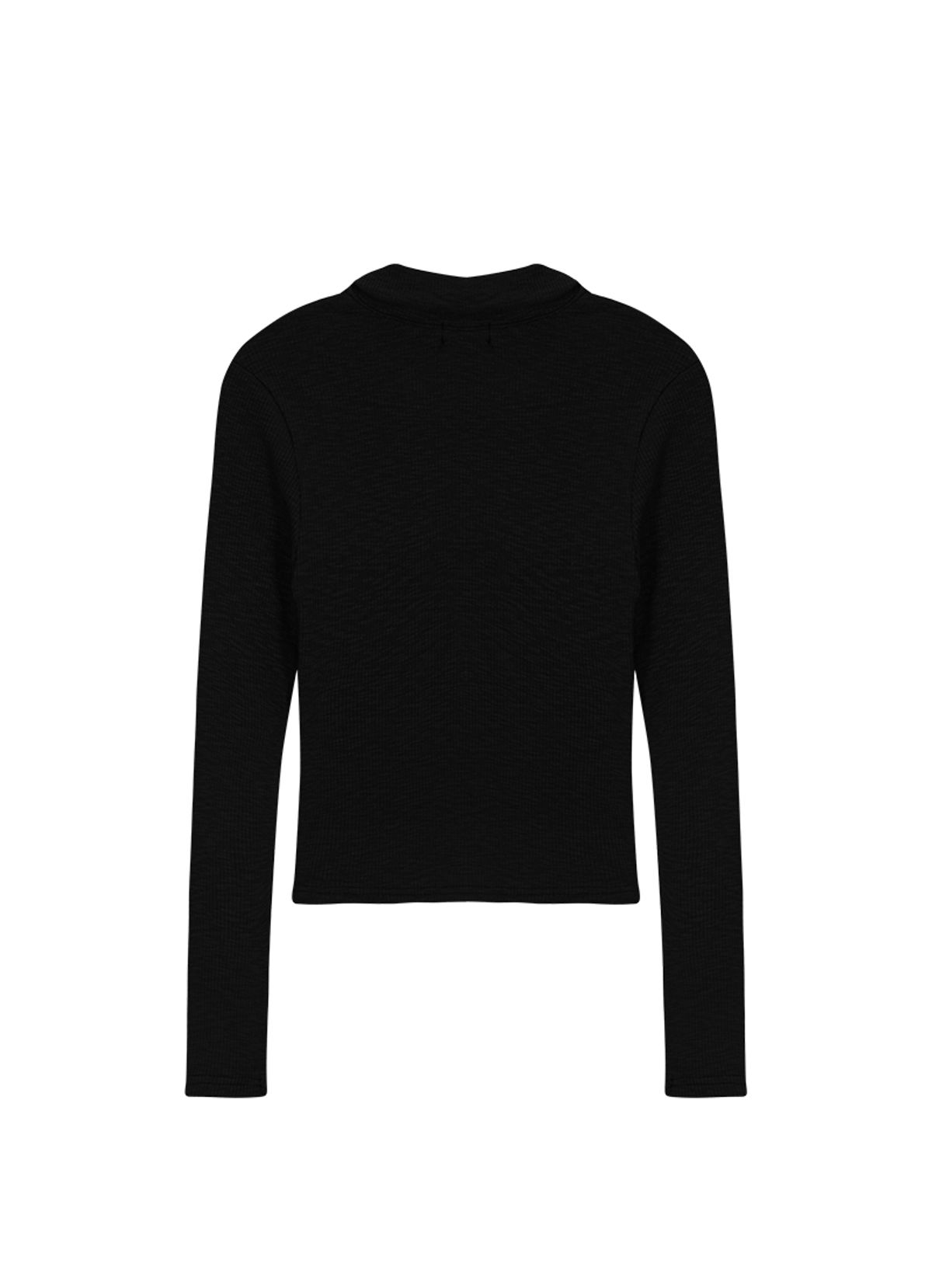 애즈온(ASON) IVY COLLAR LONG SLEEVE / BLACK