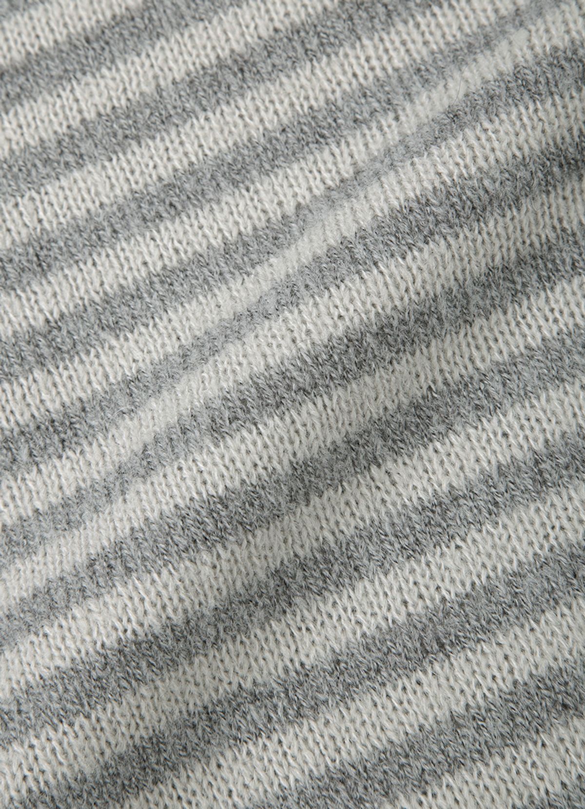 애즈온(ASON) NUT POCKET CARDIGAN / STRIPE GRAY