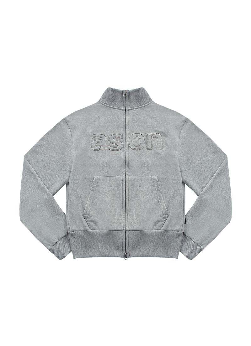MUSINSA公式 | ASON BAY SWEAT ZIP-UP / GRAY