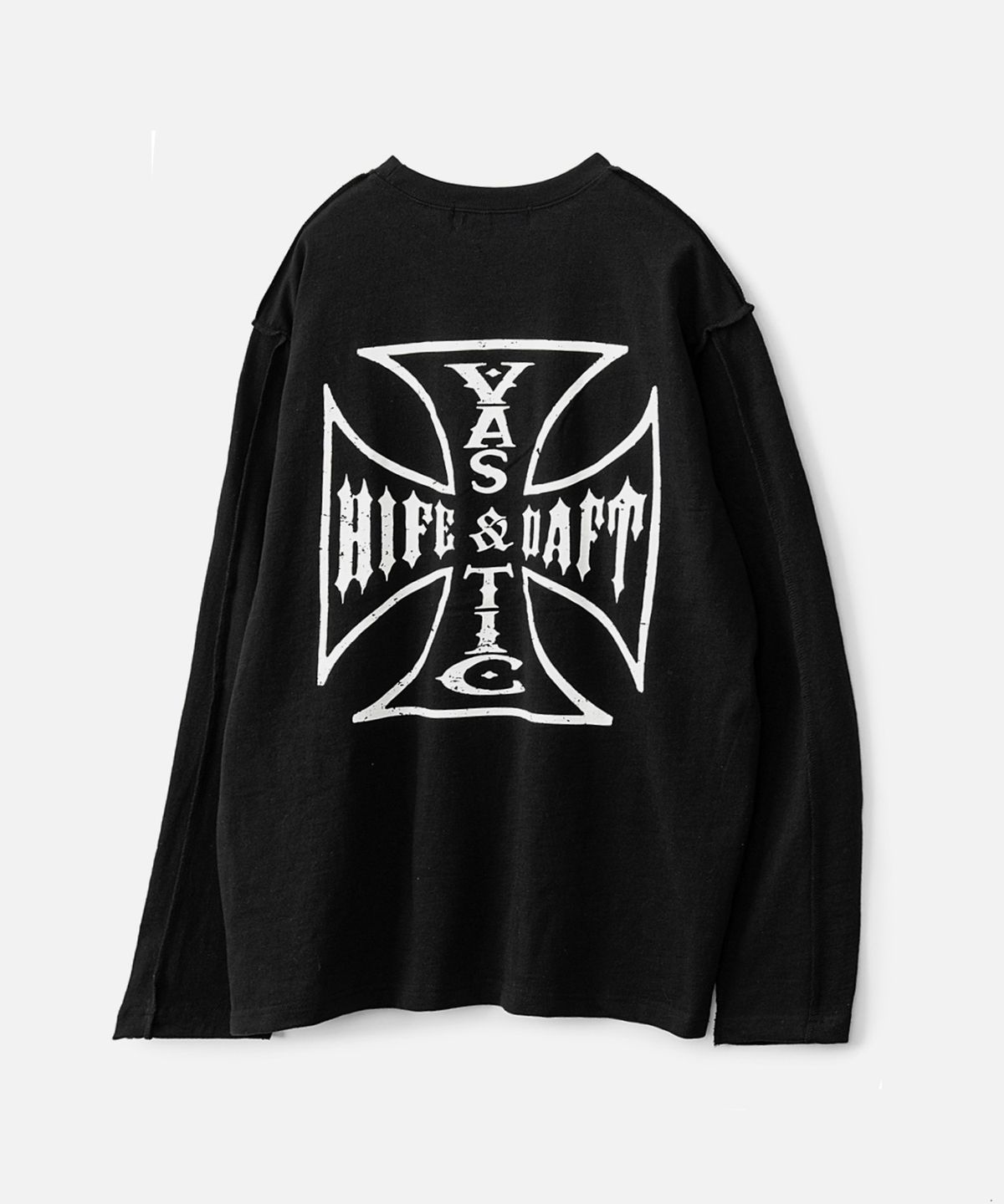 바스틱(VASTIC) 크로스 로고 롱슬리브_블랙