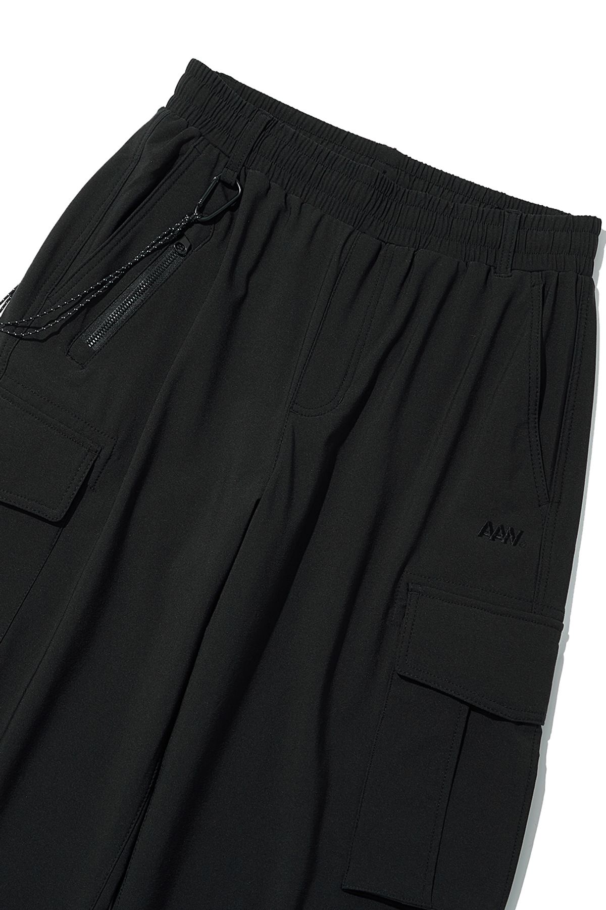 올어바웃뉴(ALL ABOUT NEW) 파라수트 세미 와이드 팬츠 블랙 ANZ1PL01ABK