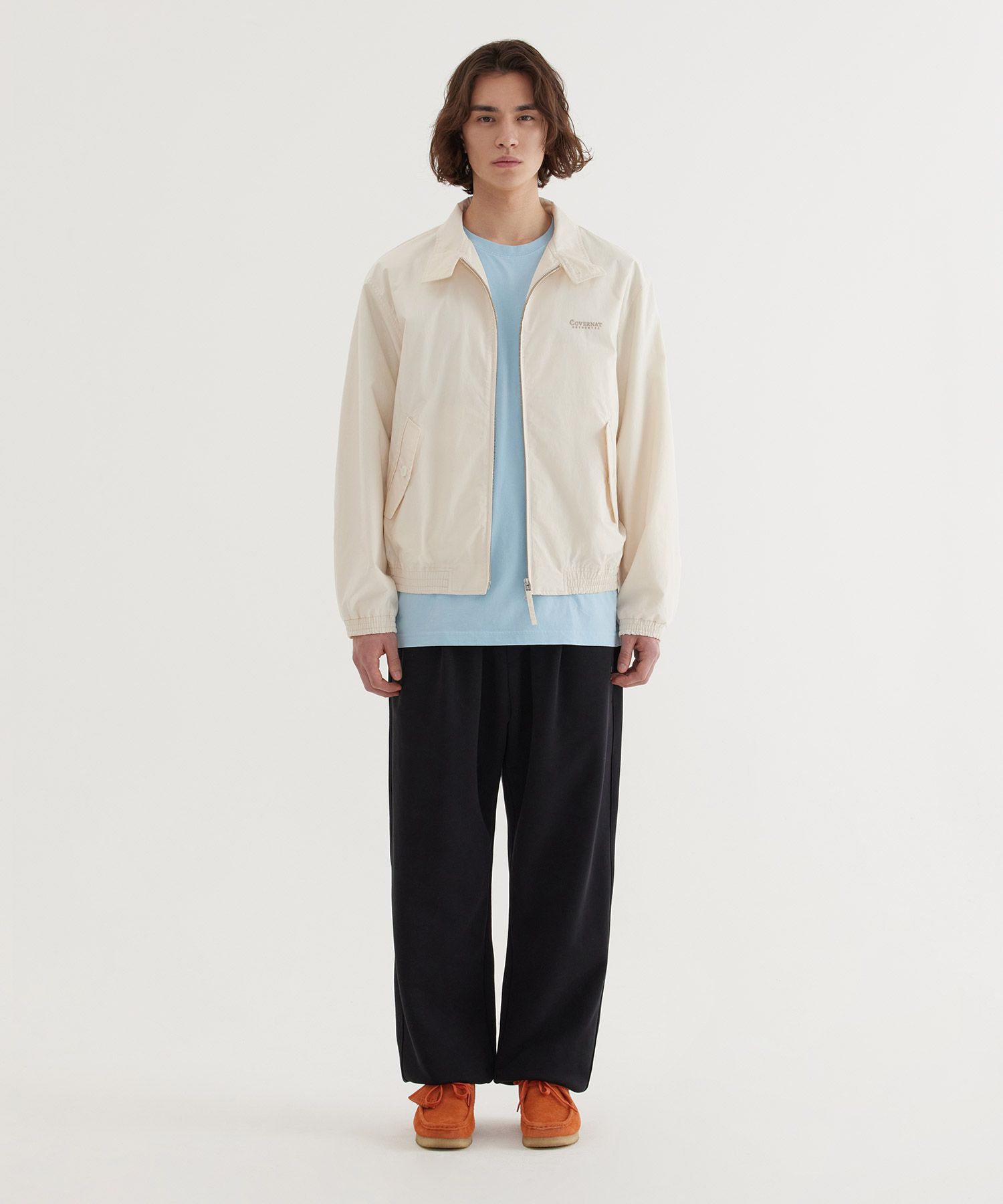 COVERNATのSemi-Wide C Logo Sweatpants 全3色 MUSINSA | COVERNAT Semi-wide C Logo Sweatpants Melange Gray