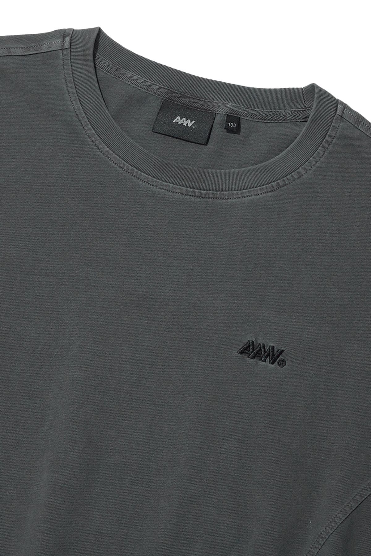 올어바웃뉴(ALL ABOUT NEW) 피그먼트 긴팔티 B블랙 ANZ1TR03ABB