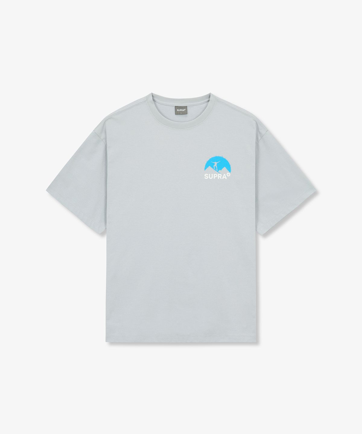 수프라(SUPRA) 마운틴 백 그래픽 반팔 티셔츠(GRAY)