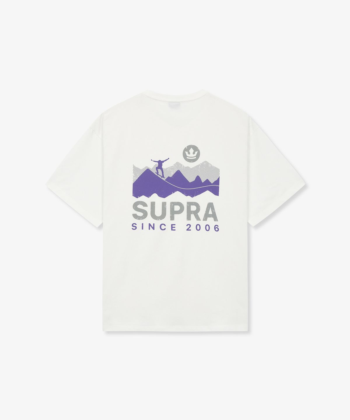 수프라(SUPRA) 마운틴 백 그래픽 반팔 티셔츠(WHITE)