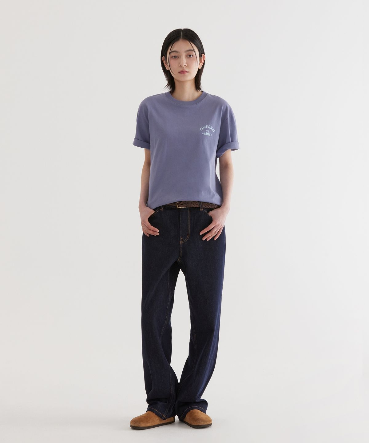 커버낫(COVERNAT) 레귤러 워싱 데님 팬츠 Indigo